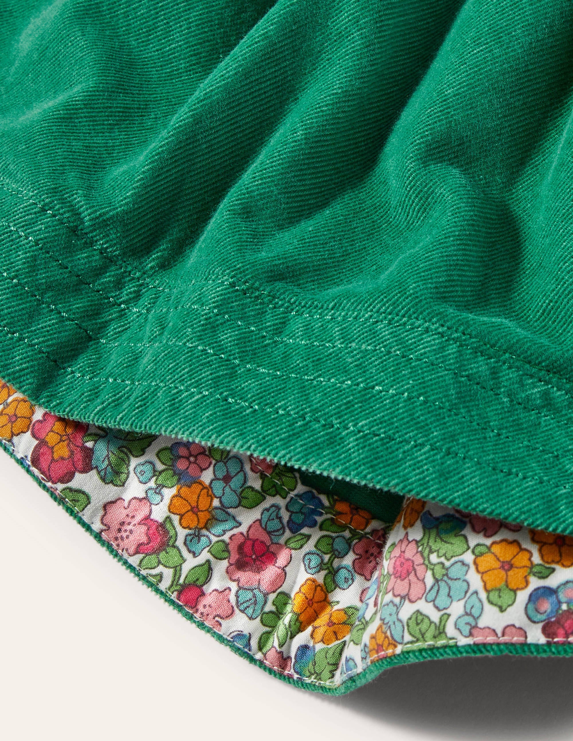 Woven Twirly Skirt-Forest Green - Image 4