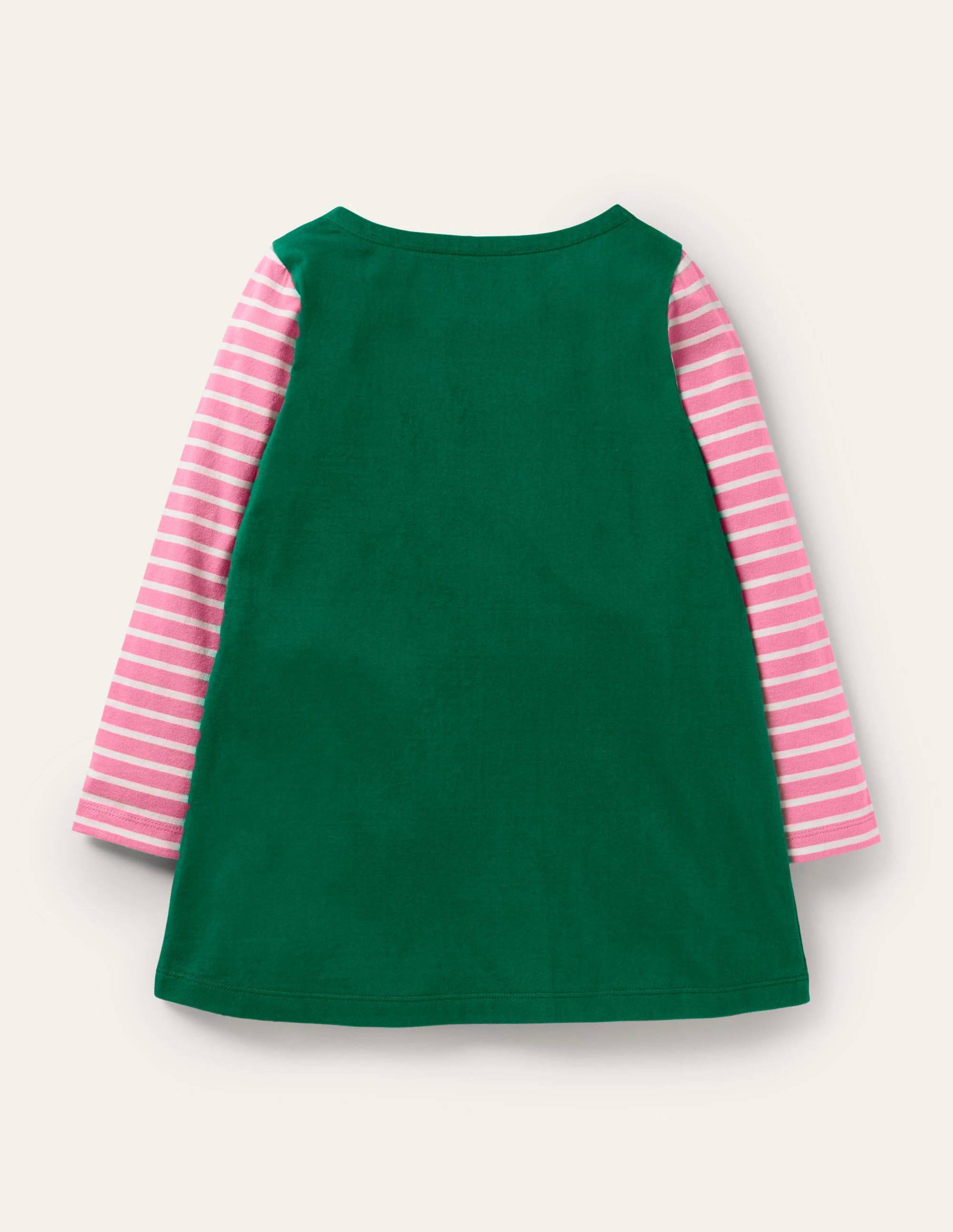 Appliqué Pocket Tunic-Forest Green Fairies-3