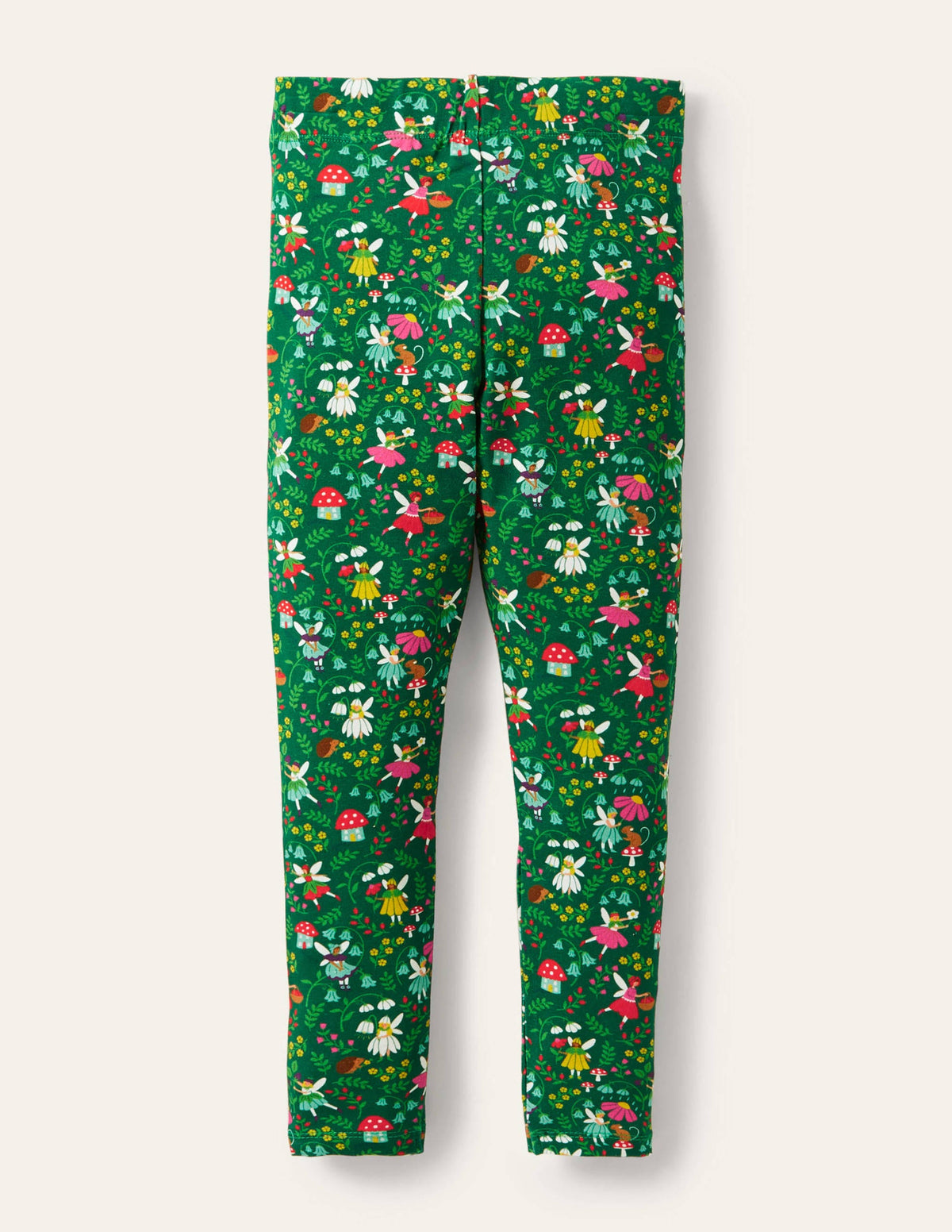 Fun Leggings-Forest Green Fairy Garden-2