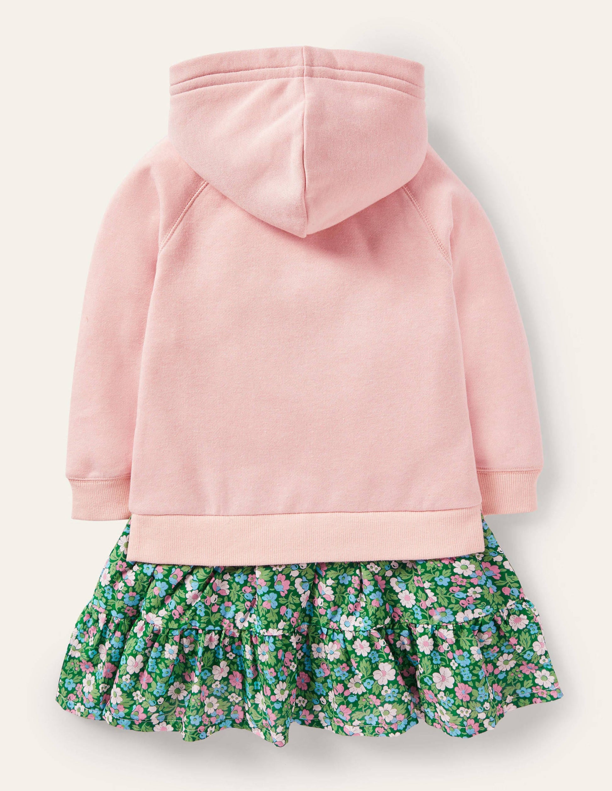 Cosy Hooded Dress-Boto Pink Floral-2