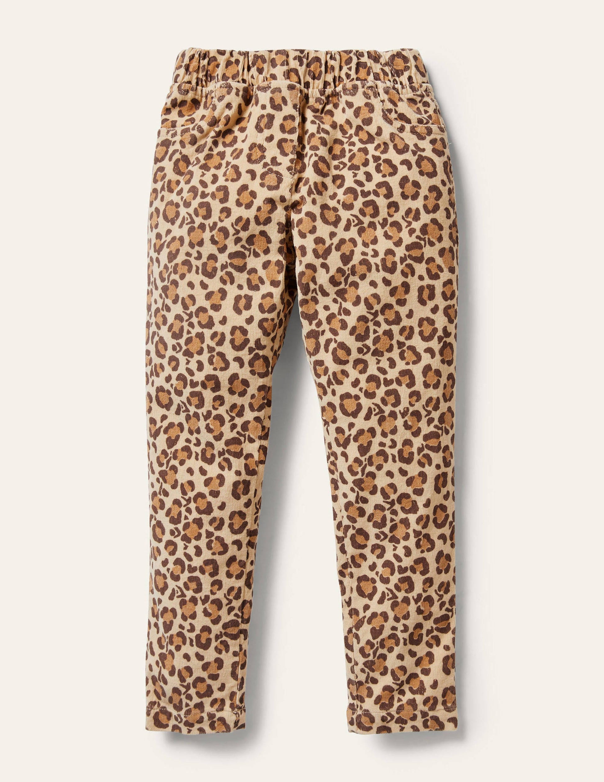 Cord Leggings-Leopard Print-1
