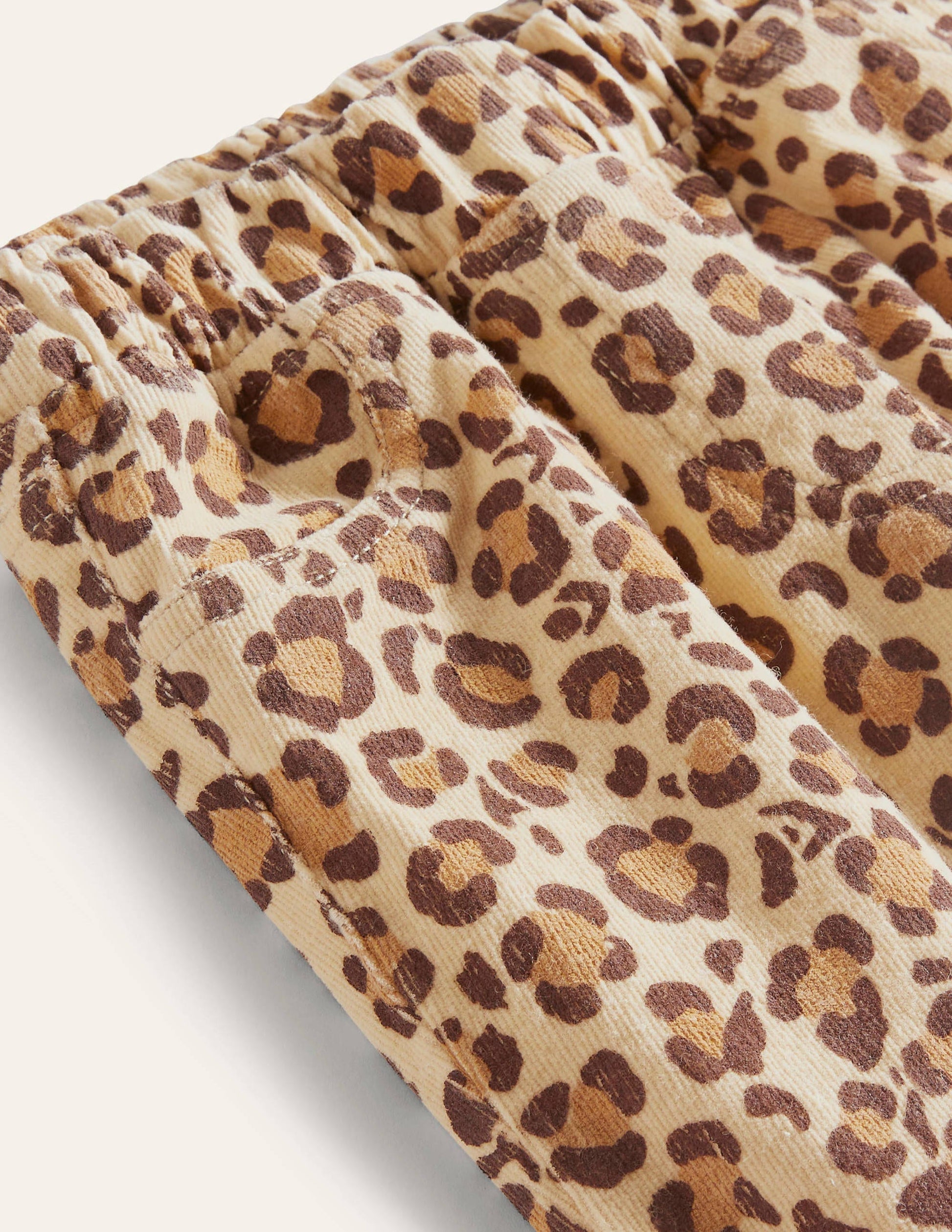 Cord Leggings-Leopard Print-3