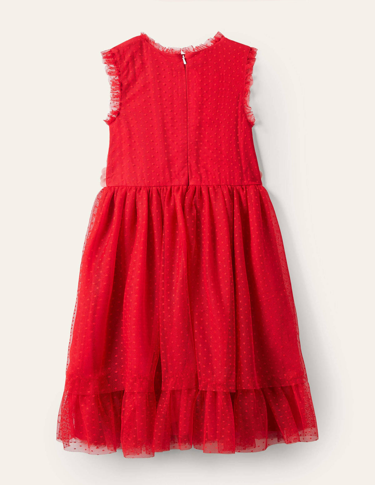 Floral Corsage Dress-Rockabilly Red - Image 2