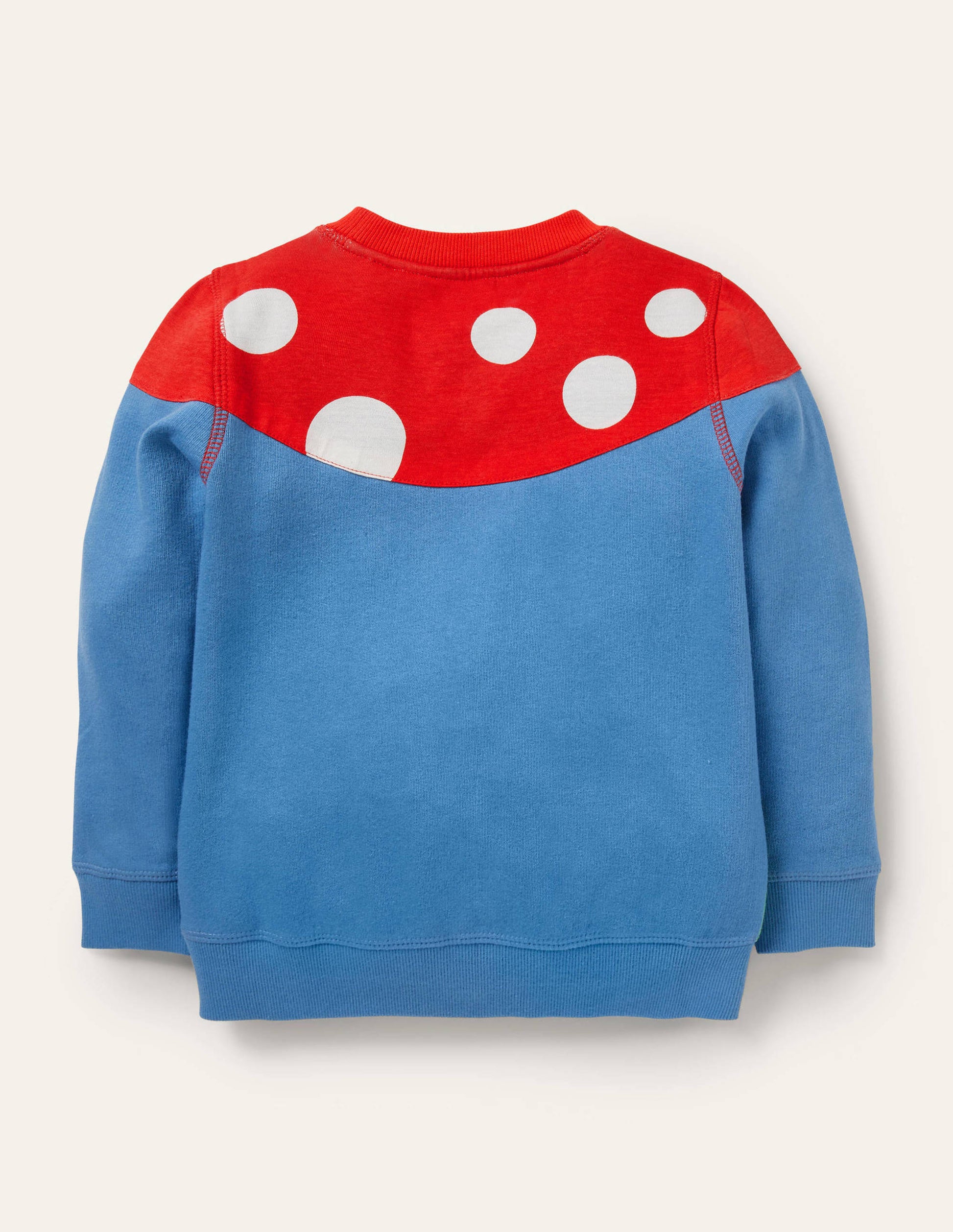 Cosy Appliqué Sweatshirt-Elizabethan Blue Toadstool-2