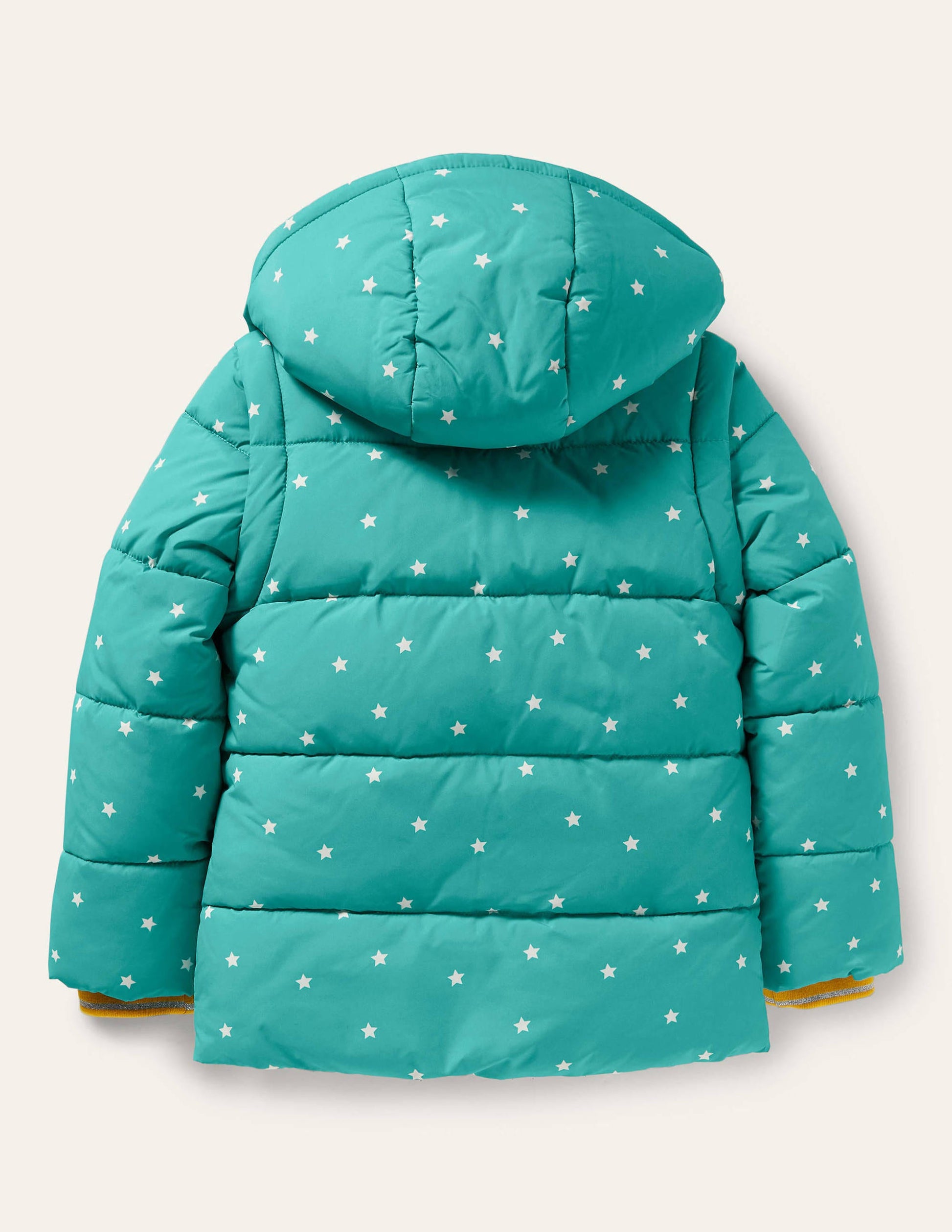 Cosy 2 in 1 Padded Jacket-Brook Blue Confetti Star-2