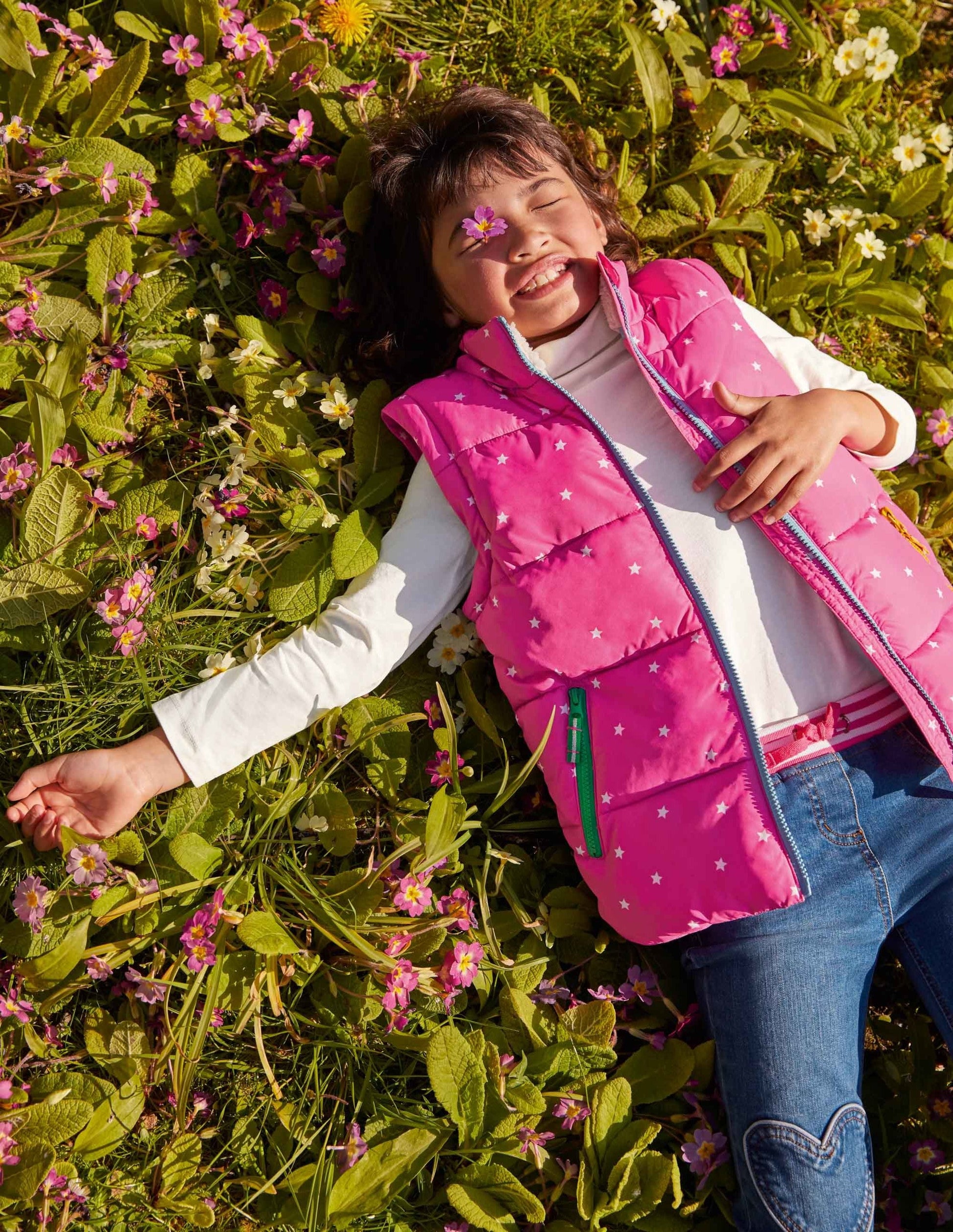 Cosy 2 in 1 Padded Jacket-Tickled Pink Confetti Star-6