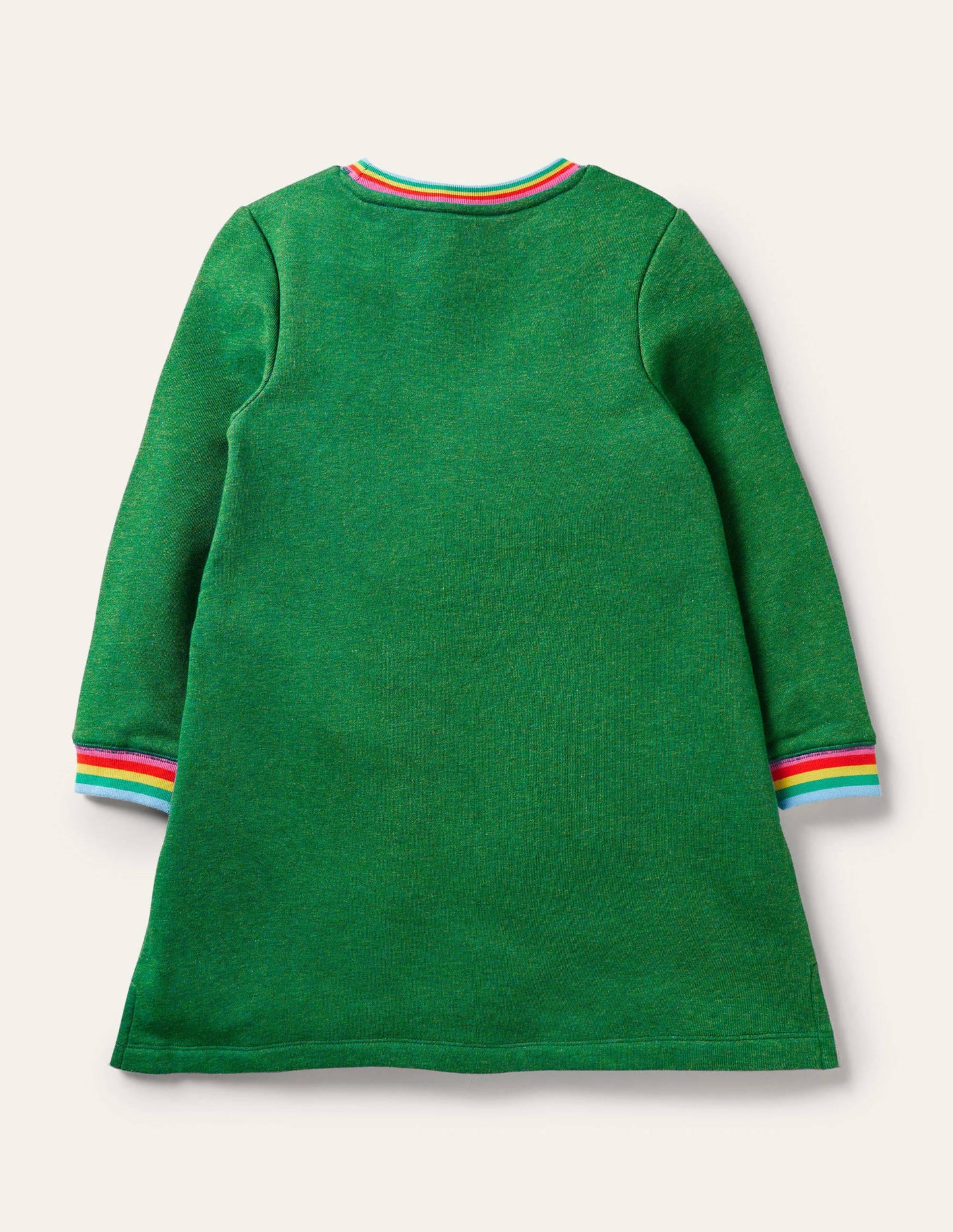 Appliqué Sweatshirt Dress-Highland Green Horses