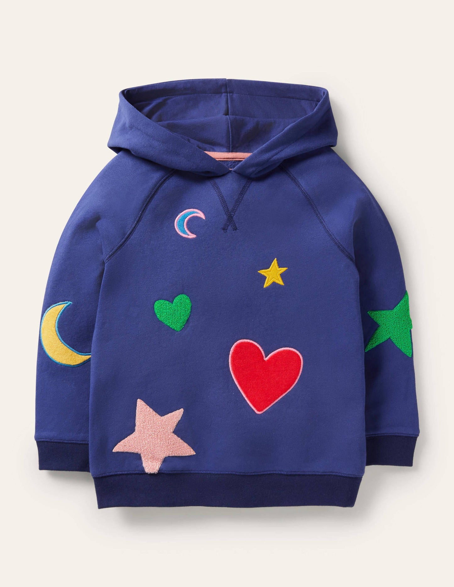 Appliqué Hoodie-Starboard Blue Stars