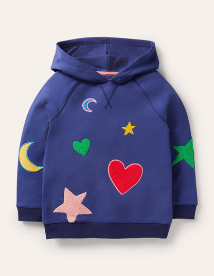 Appliqué Hoodie-Starboard Blue Stars-1