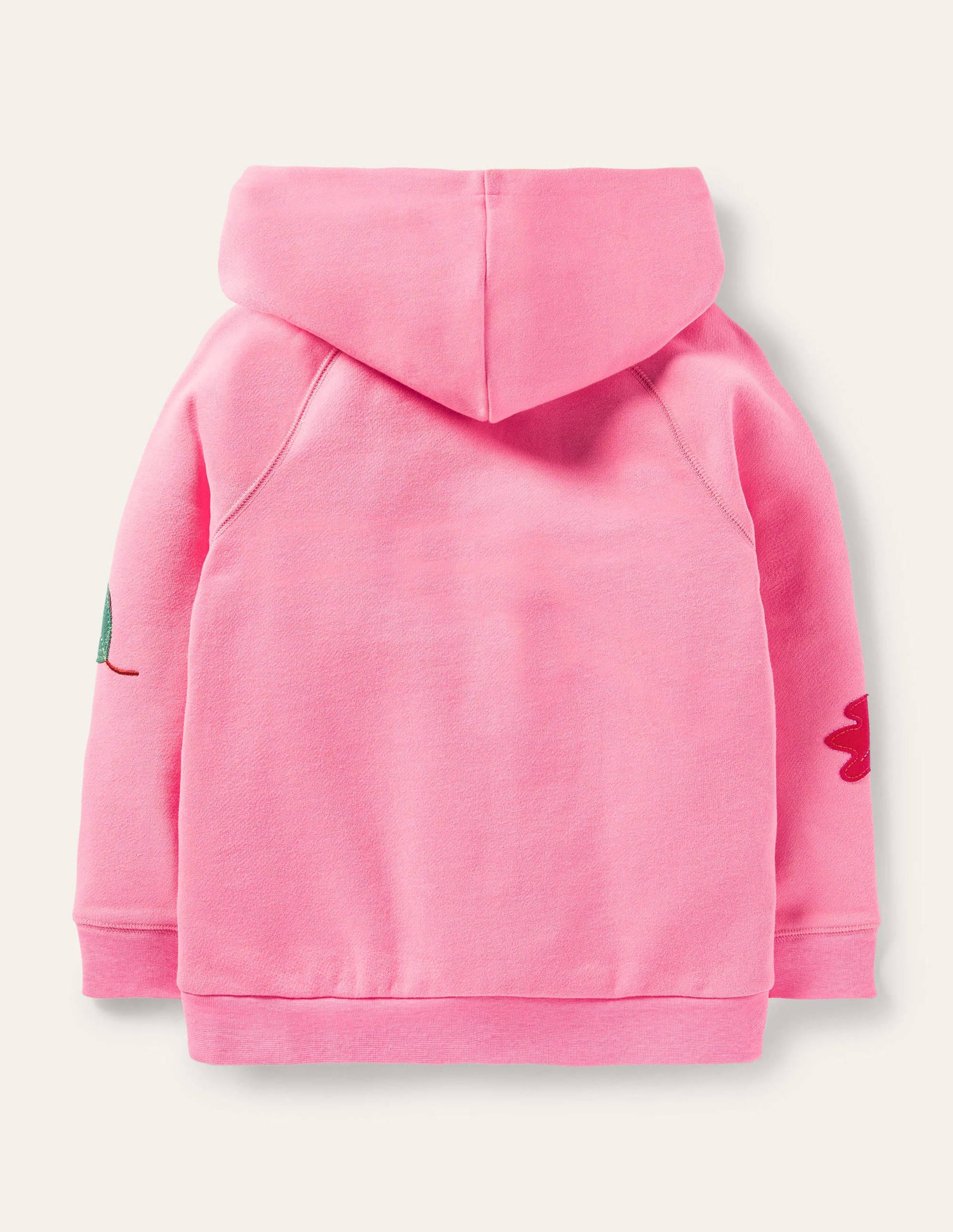 Appliqué Hoodie-Bright Petal Pink Squirrel-3