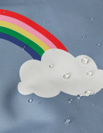 Cosy Waterproof Coat-Wren Blue Rainbow Clouds-4