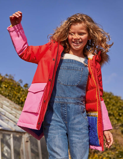 Cosy Waterproof Coat-Rosehip Red-4