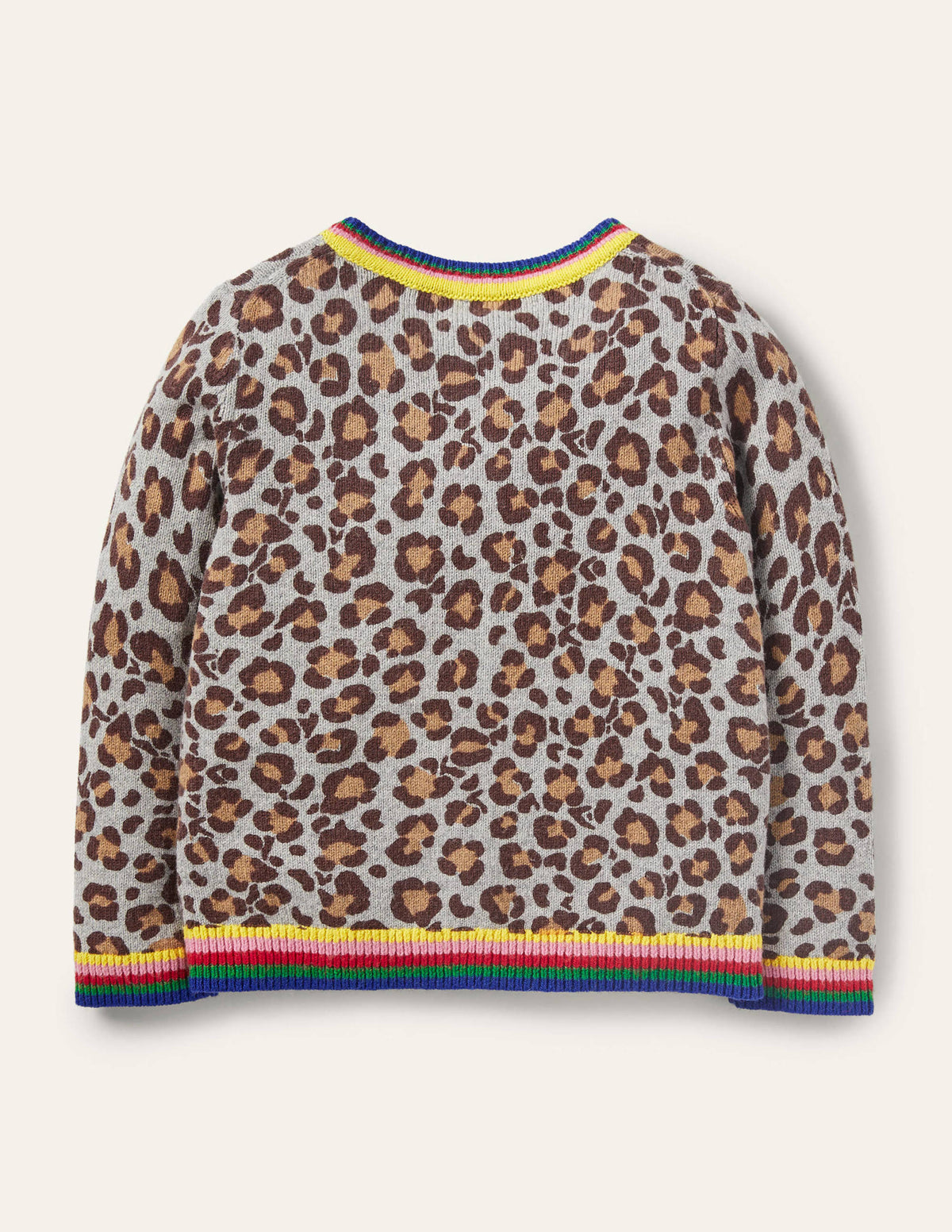 Fun Cardigan-Multi Rainbow Leopard-2