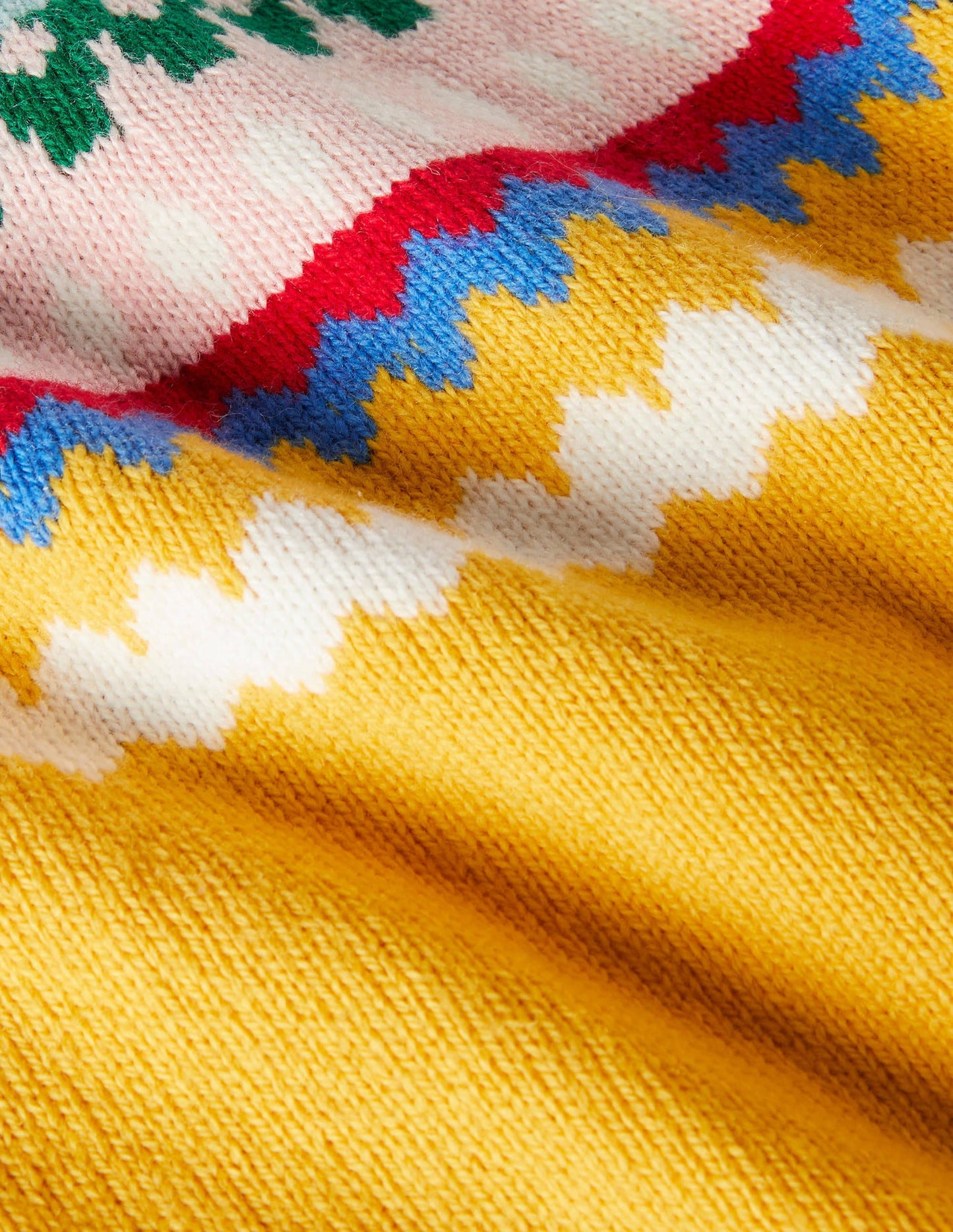 Cosy Fair Isle Cardigan-Honeycomb Yellow