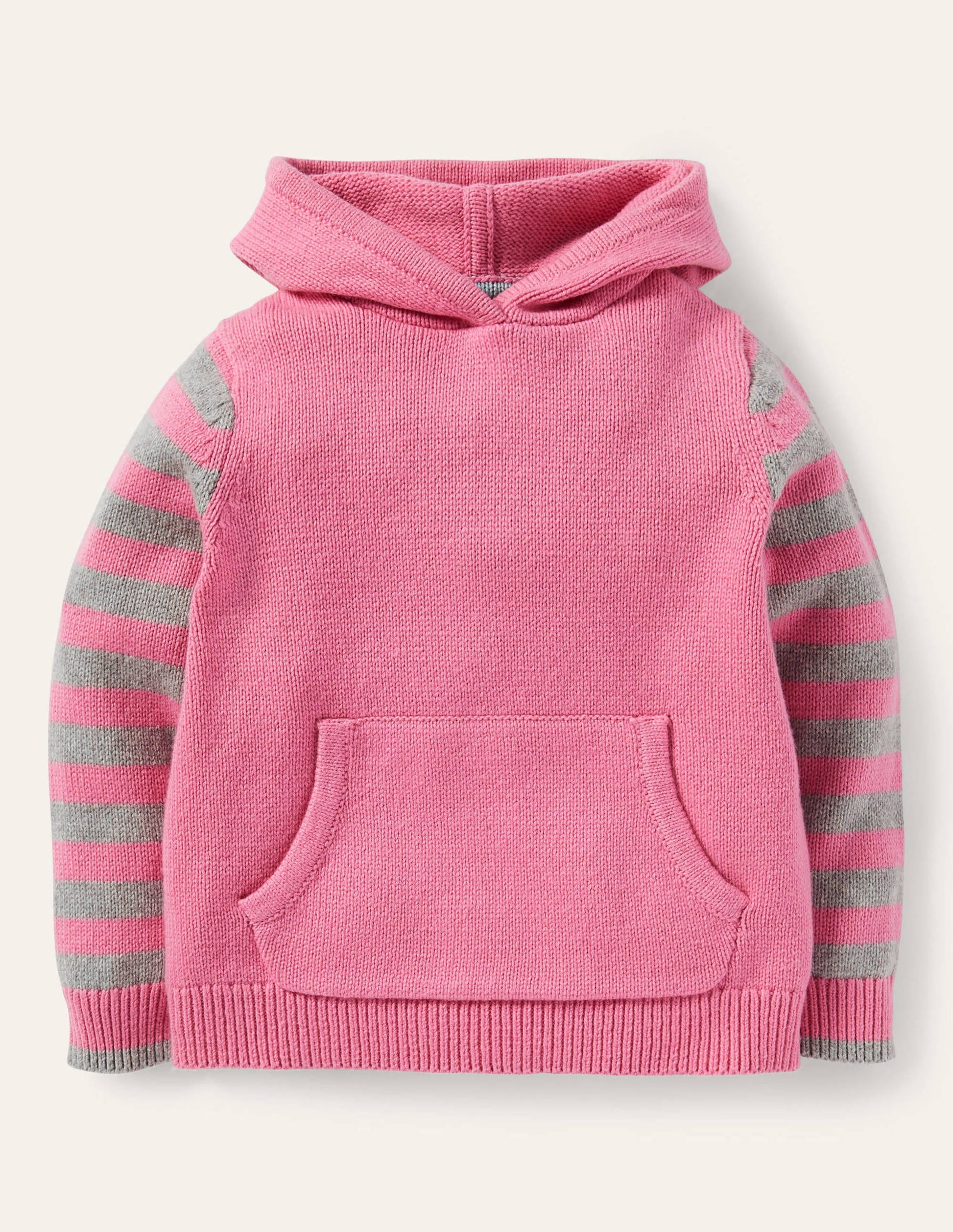 Bunny Knitted Hoodie-Formica Pink-1