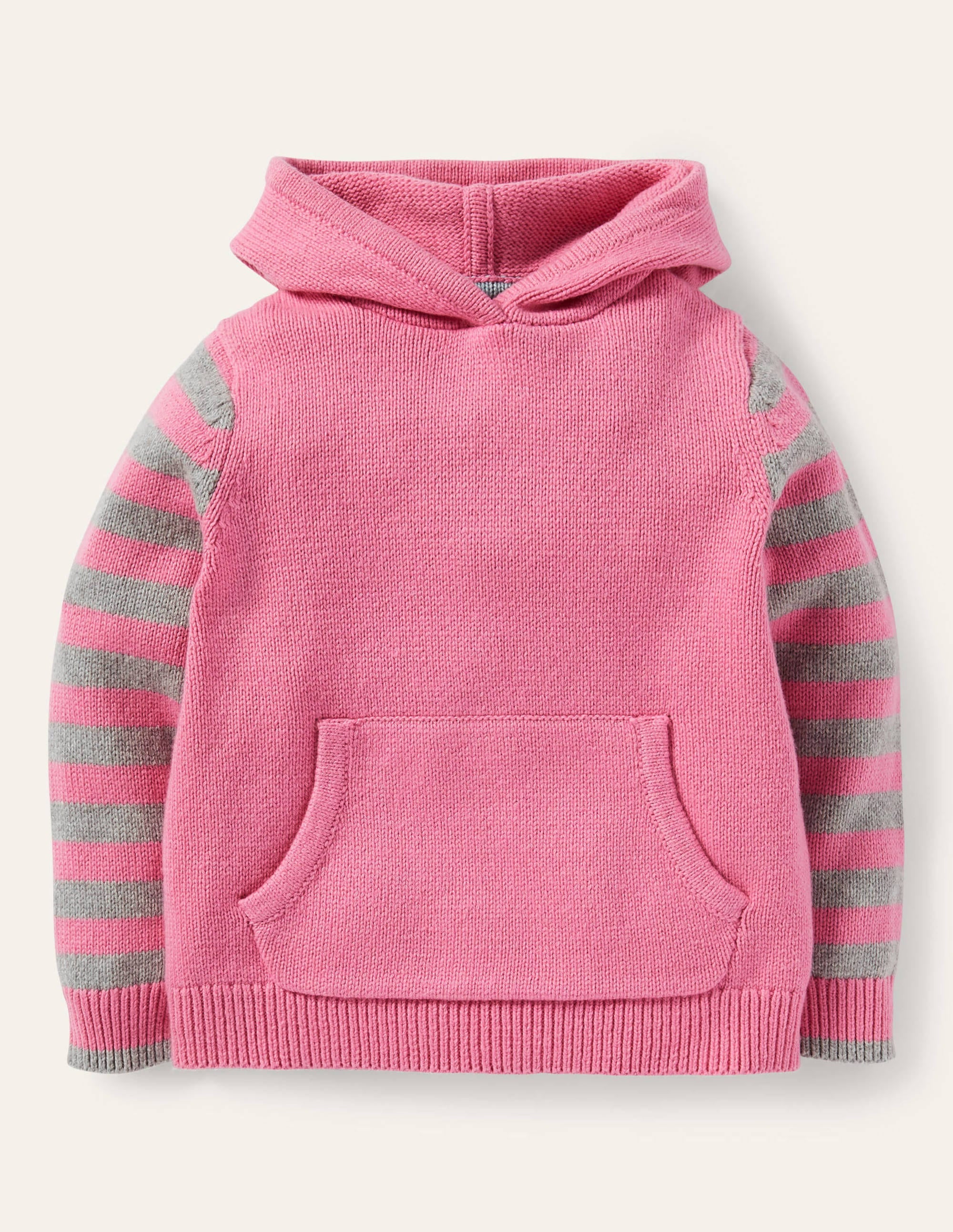 Bunny Knitted Hoodie-Formica Pink - Image 1