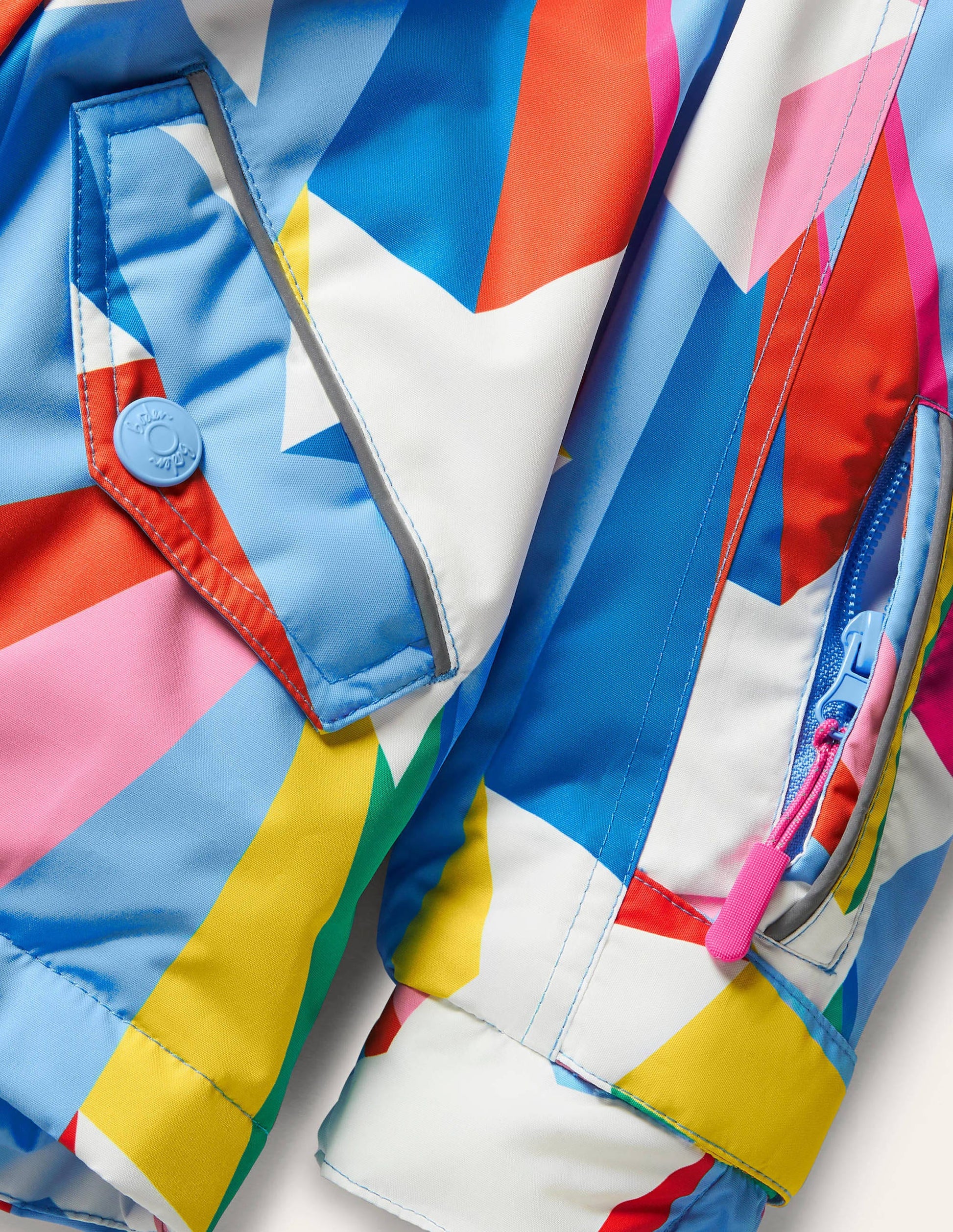 All-Weather Waterproof Jacket-Surfboard Blue Rainbow Star-3