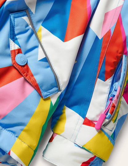 All-Weather Waterproof Jacket-Surfboard Blue Rainbow Star-3