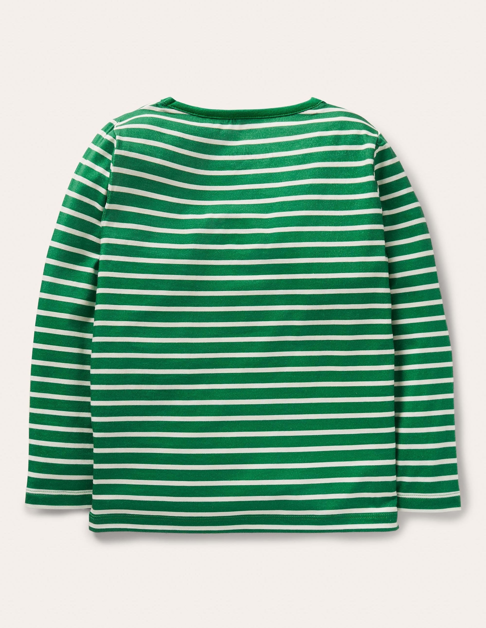 Big Appliqué T-shirt-Highland Green/ Ivory Hedgehog-2