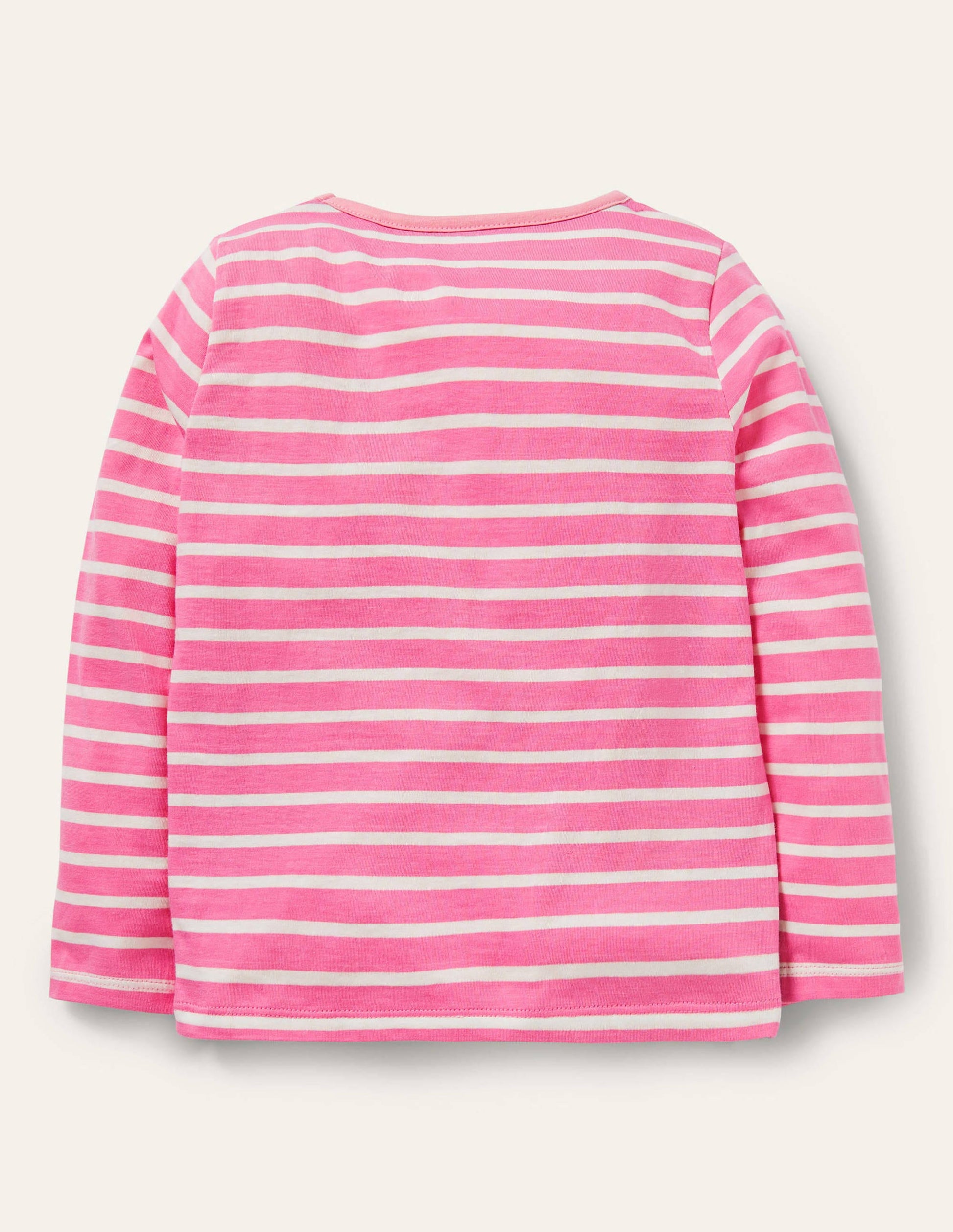 Big Appliqué T-shirt-Petal Pink/ Ivory Squirrel-2