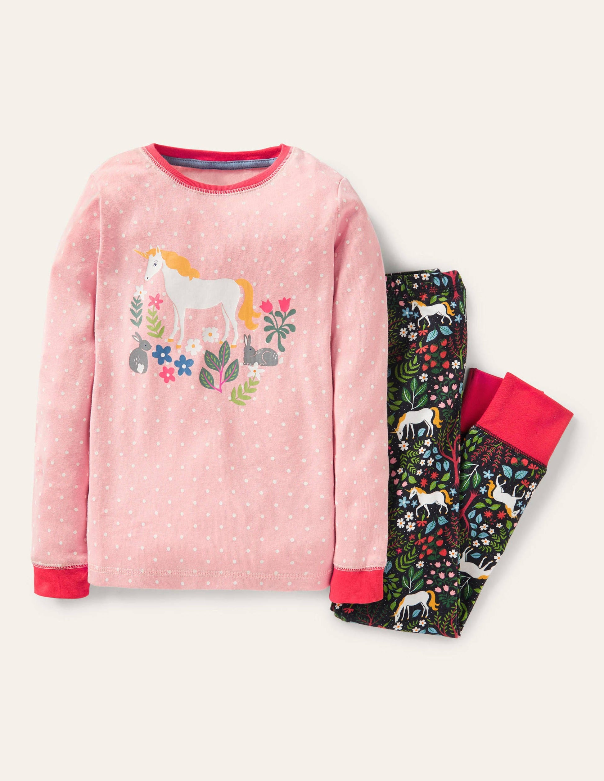 Snug Long John Pyjamas-Starboard Blue Unicorn-1
