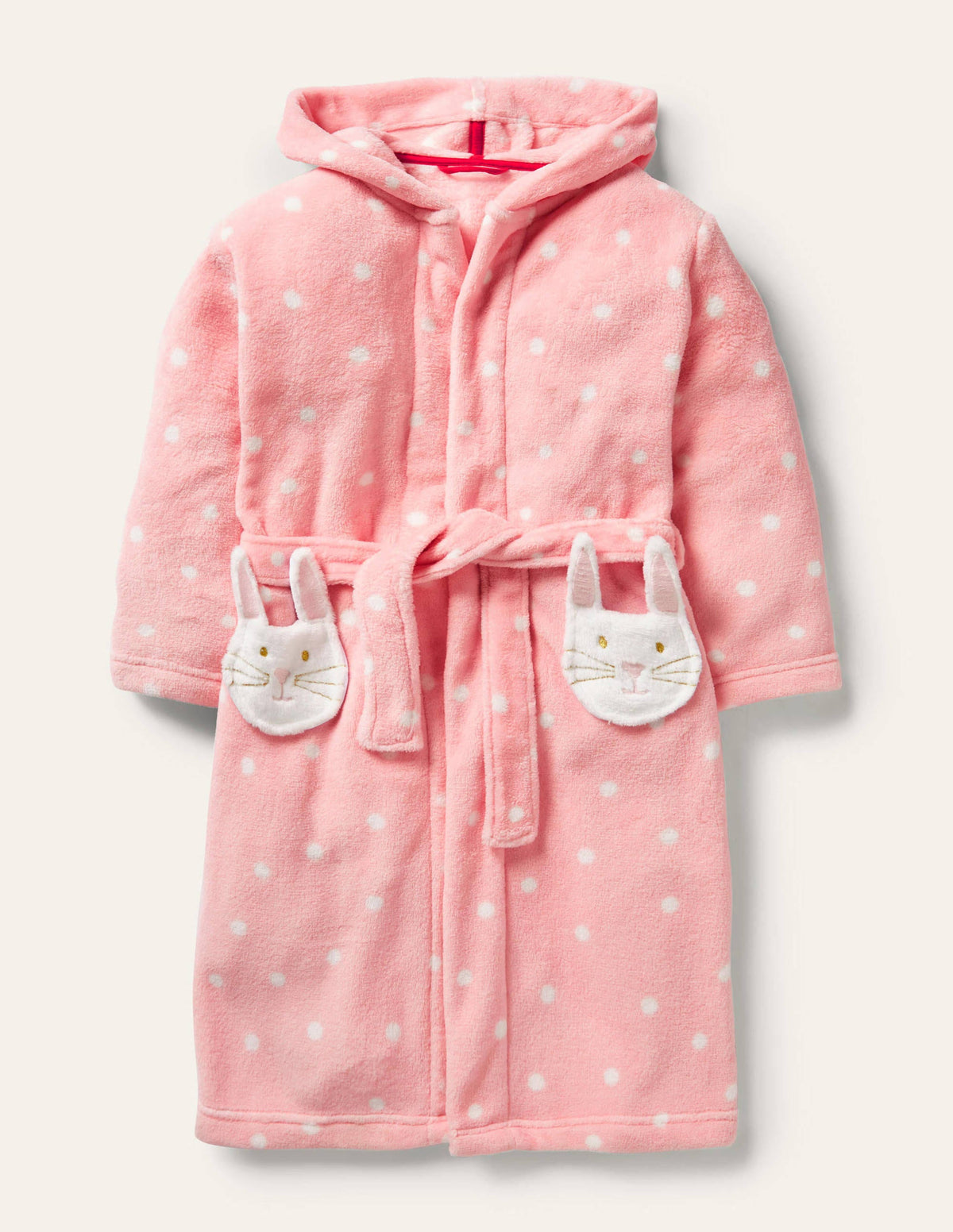 Fun Cosy Dressing Gown-Boto Pink Spot Bunny - Image 1