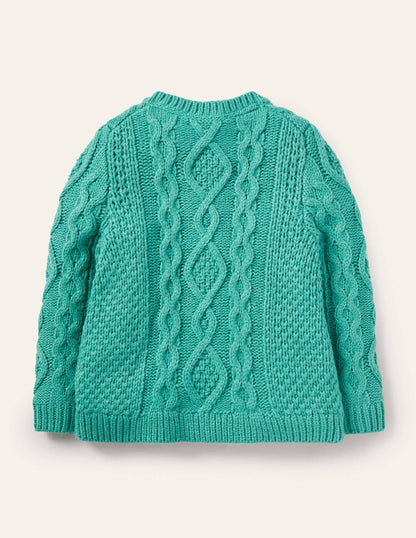 Cable Cardigan-Brook Blue-2