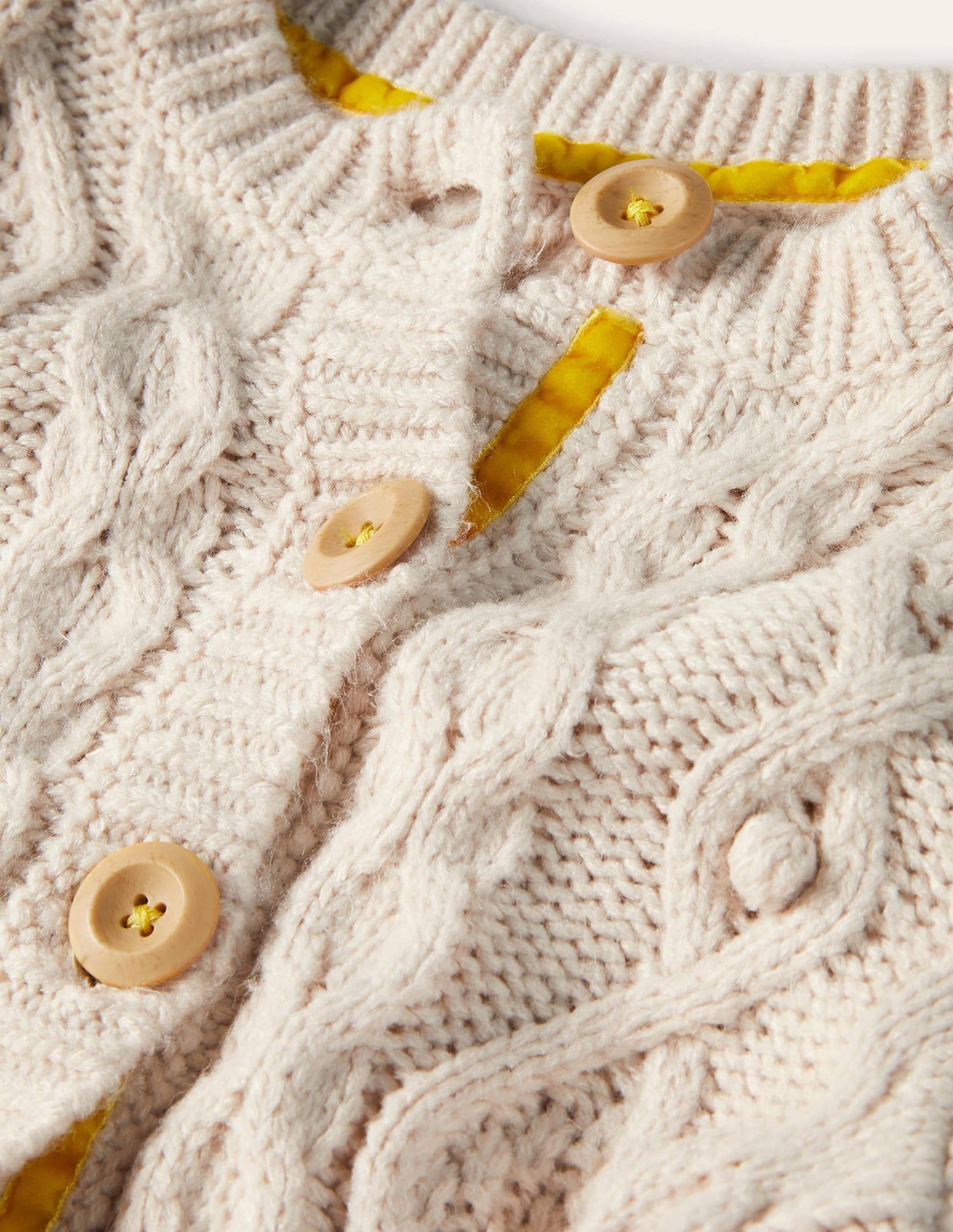 Cable Cardigan-Ecru-3