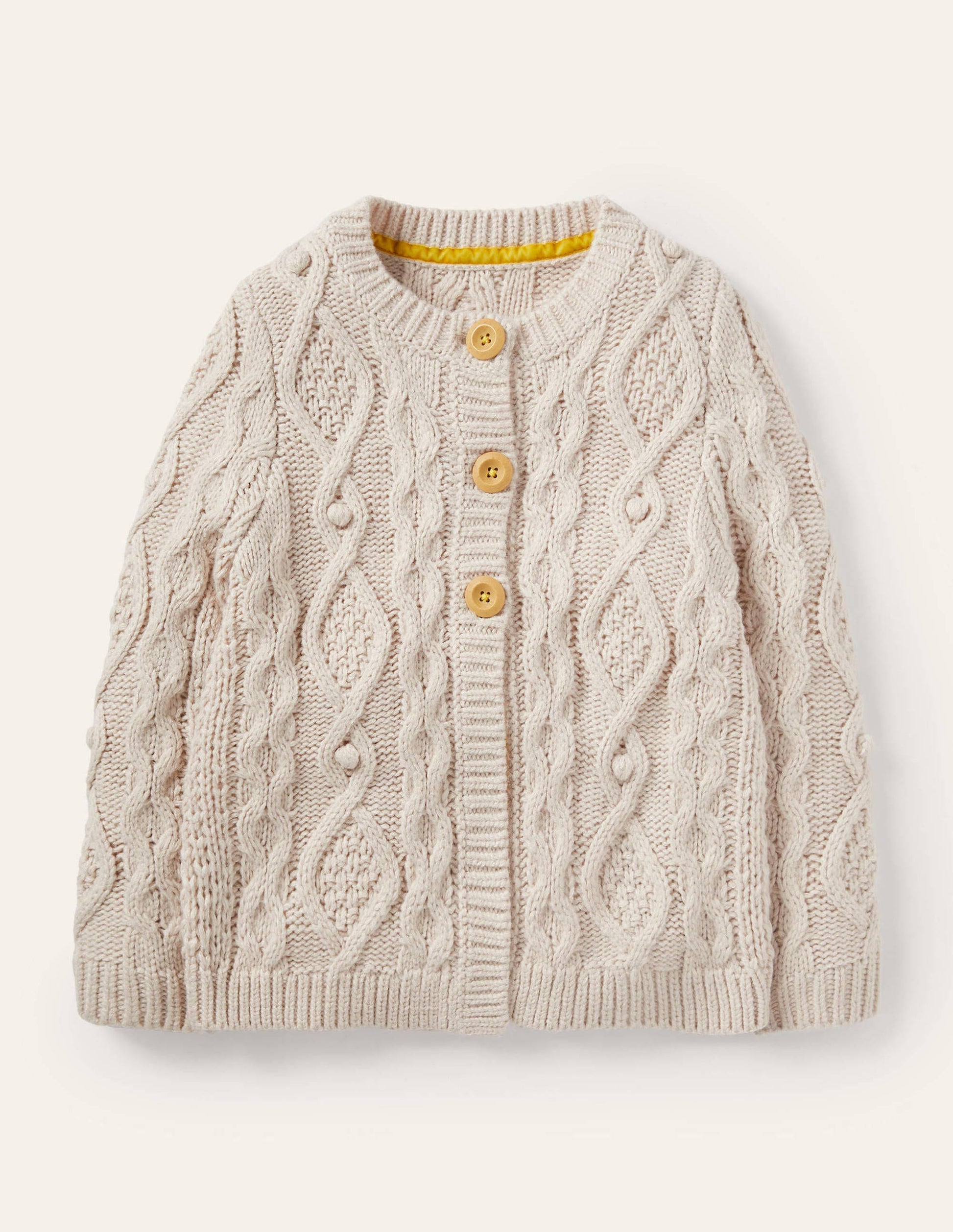 Cable Cardigan-Ecru-1