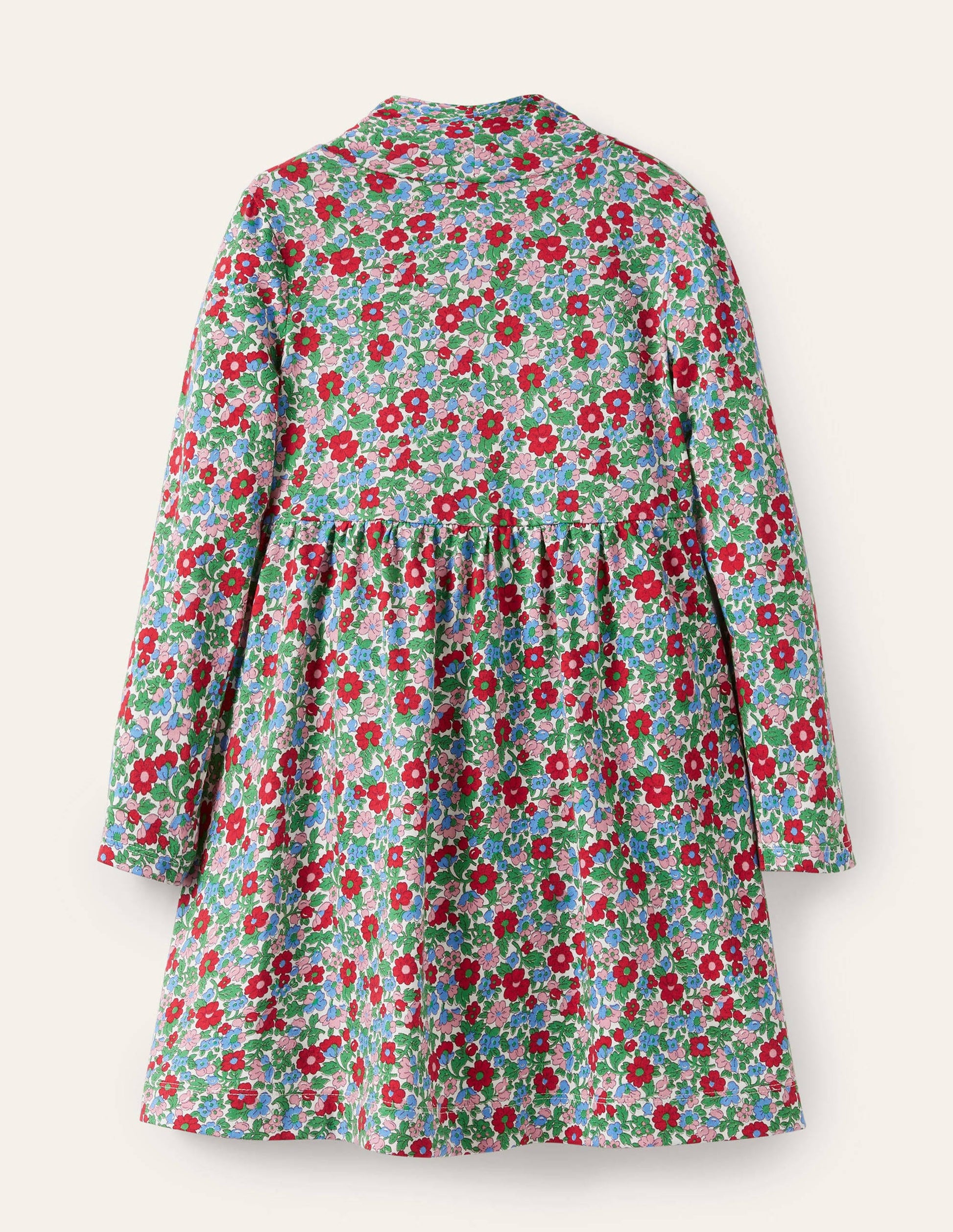 Roll Neck Supersoft Dress-Multi Vintage Bloom-2