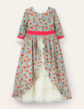 Floral Tiered Dress-Multi Vintage Bloom