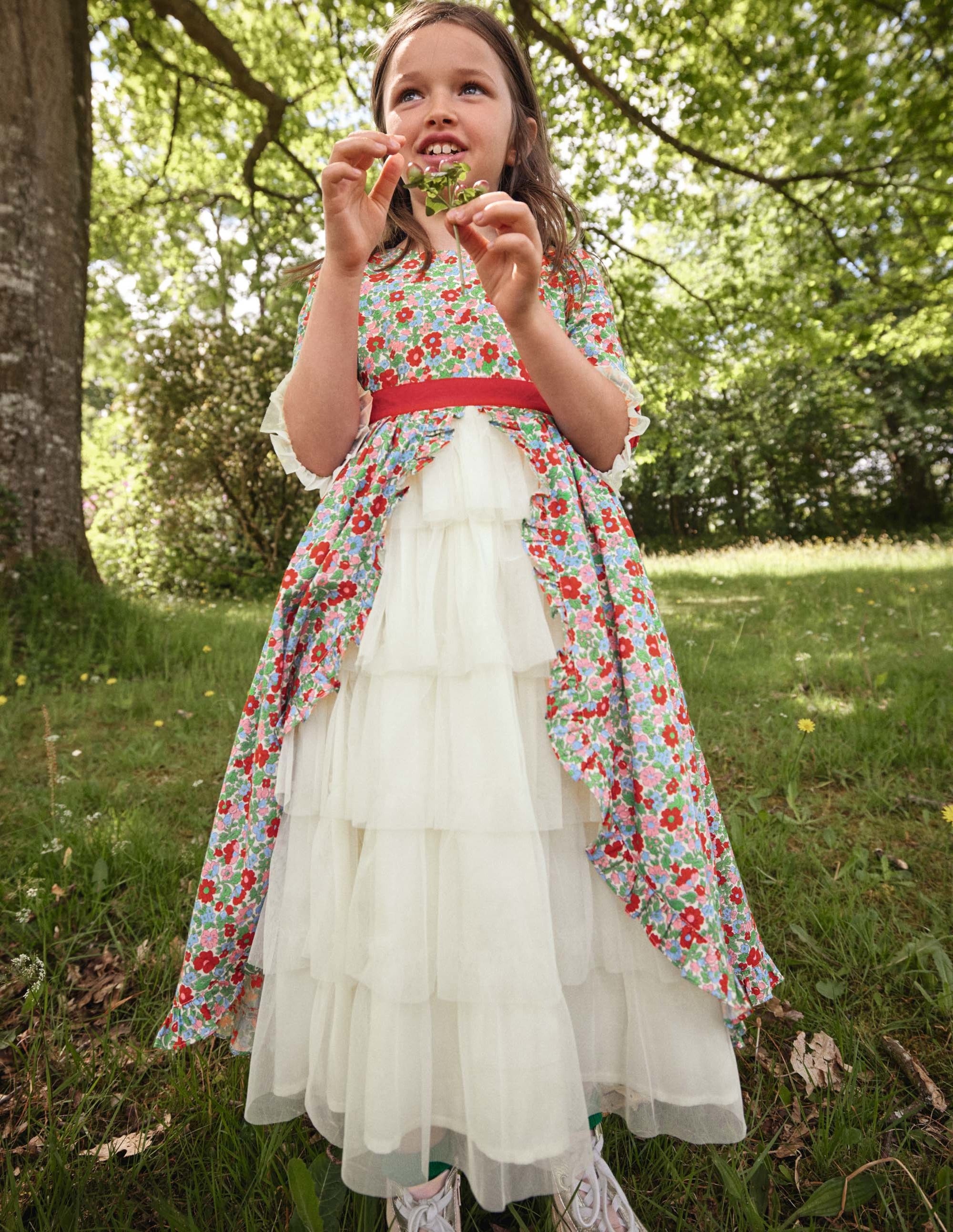 Floral Tiered Dress-Multi Vintage Bloom - Image 4