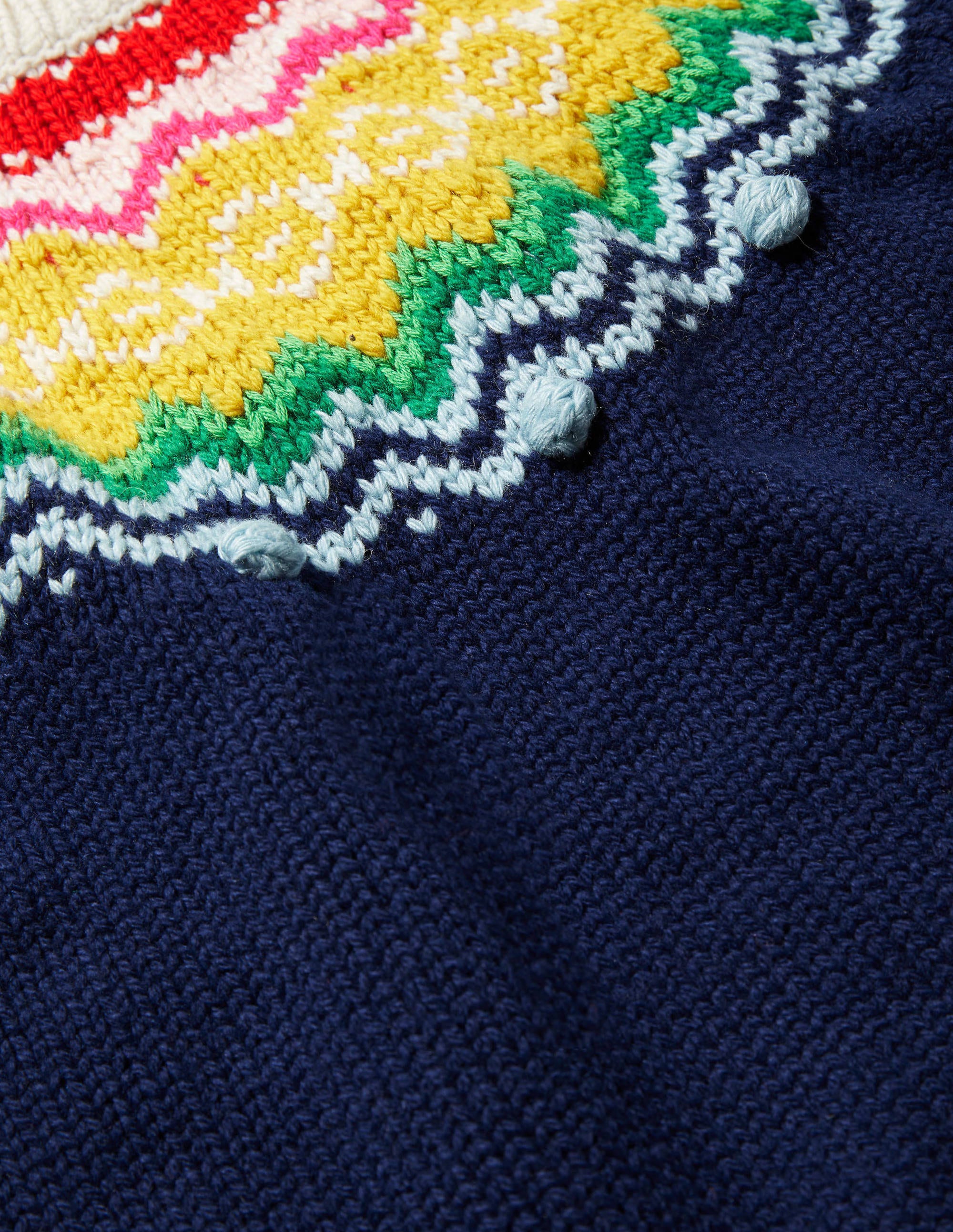 Cosy Fair Isle Jumper-Starboard Blue - Image 2