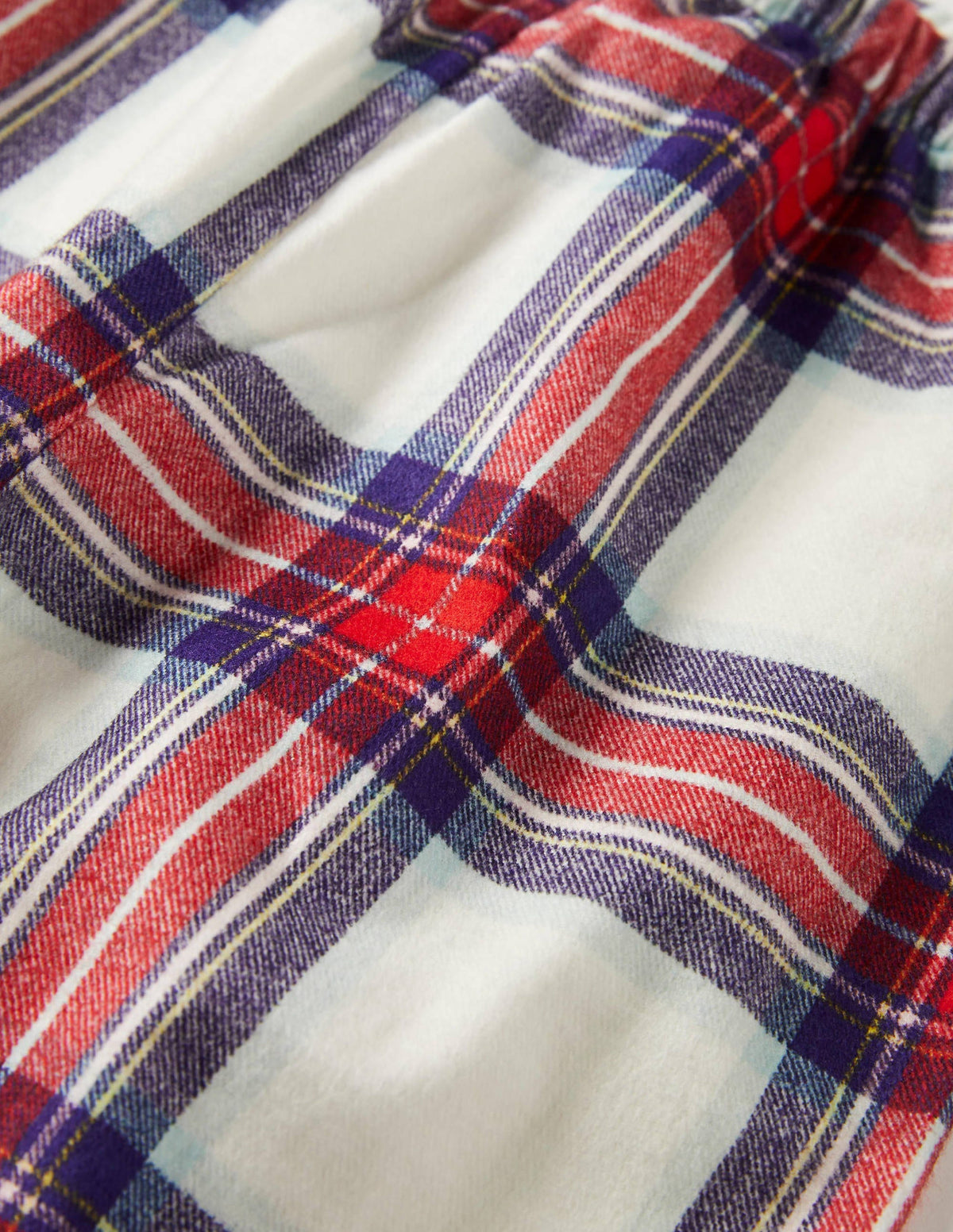 Festive Pyjama Set-Ivory/Rockabilly Red Check-3