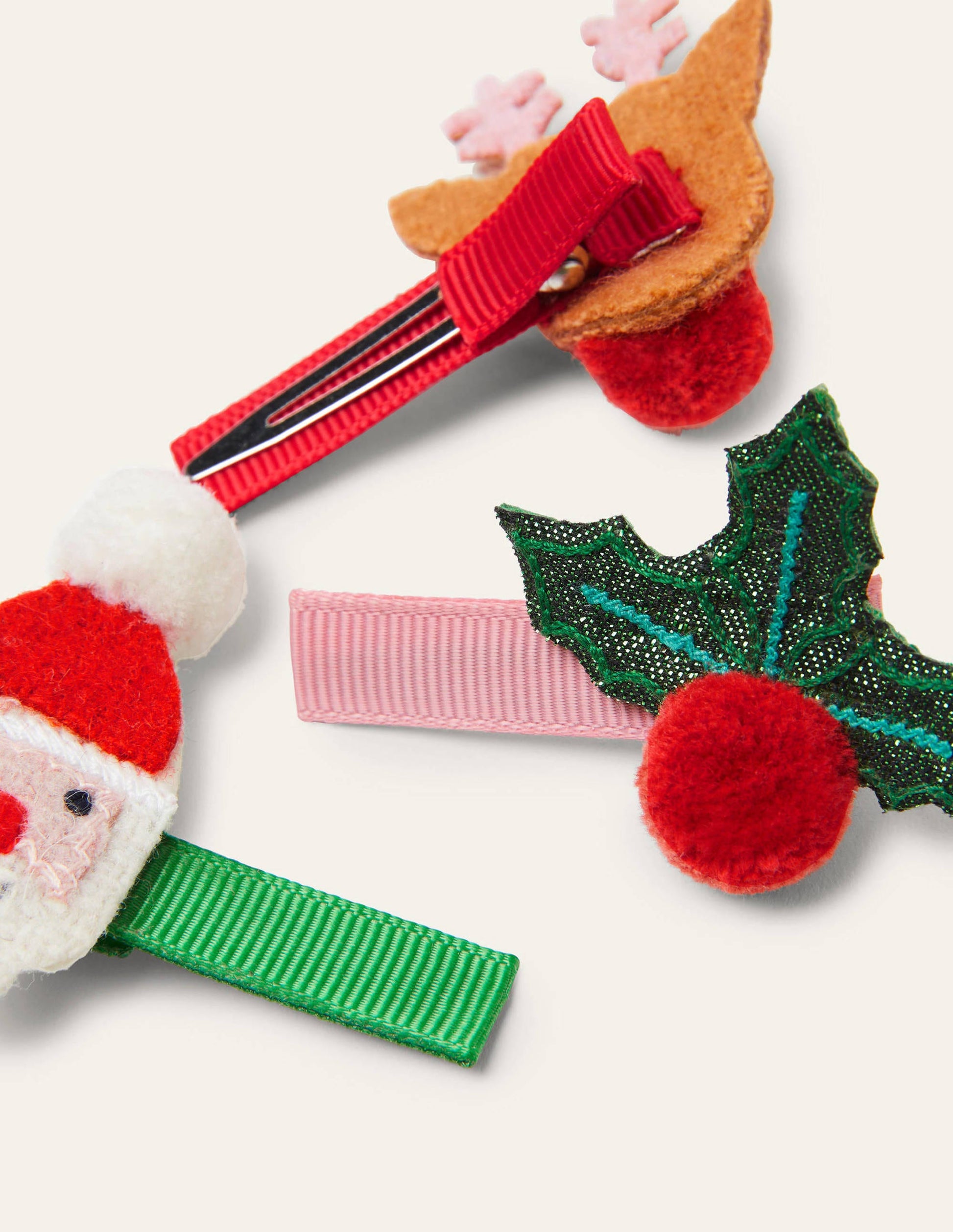 Hair Clips 3 Pack-Multi Christmas-2