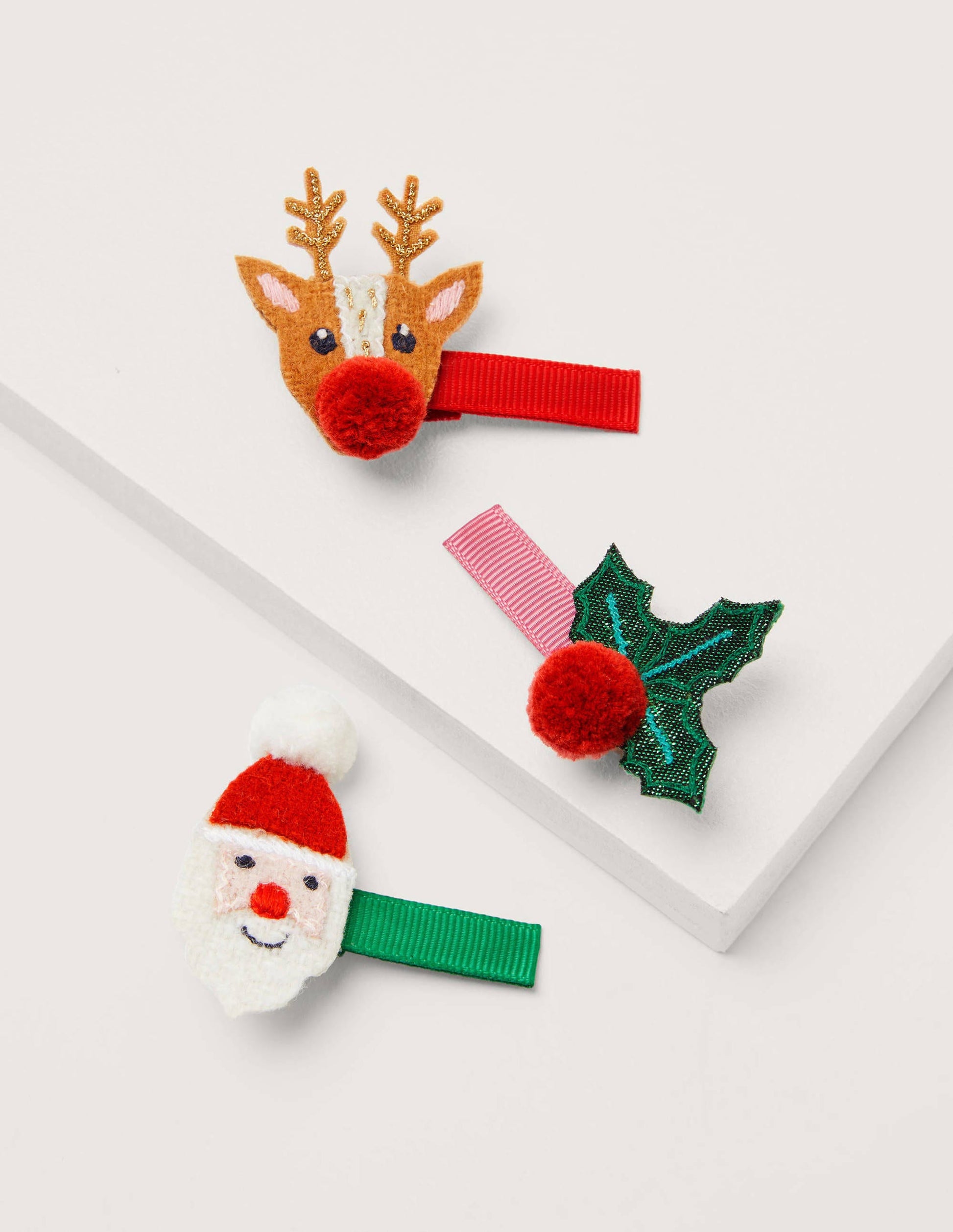 Hair Clips 3 Pack-Multi Christmas-1
