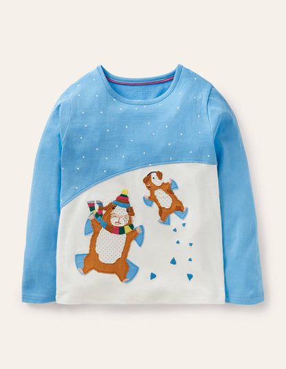 Front & Back T-shirt-Surfboard Blue Guinea Pigs-2