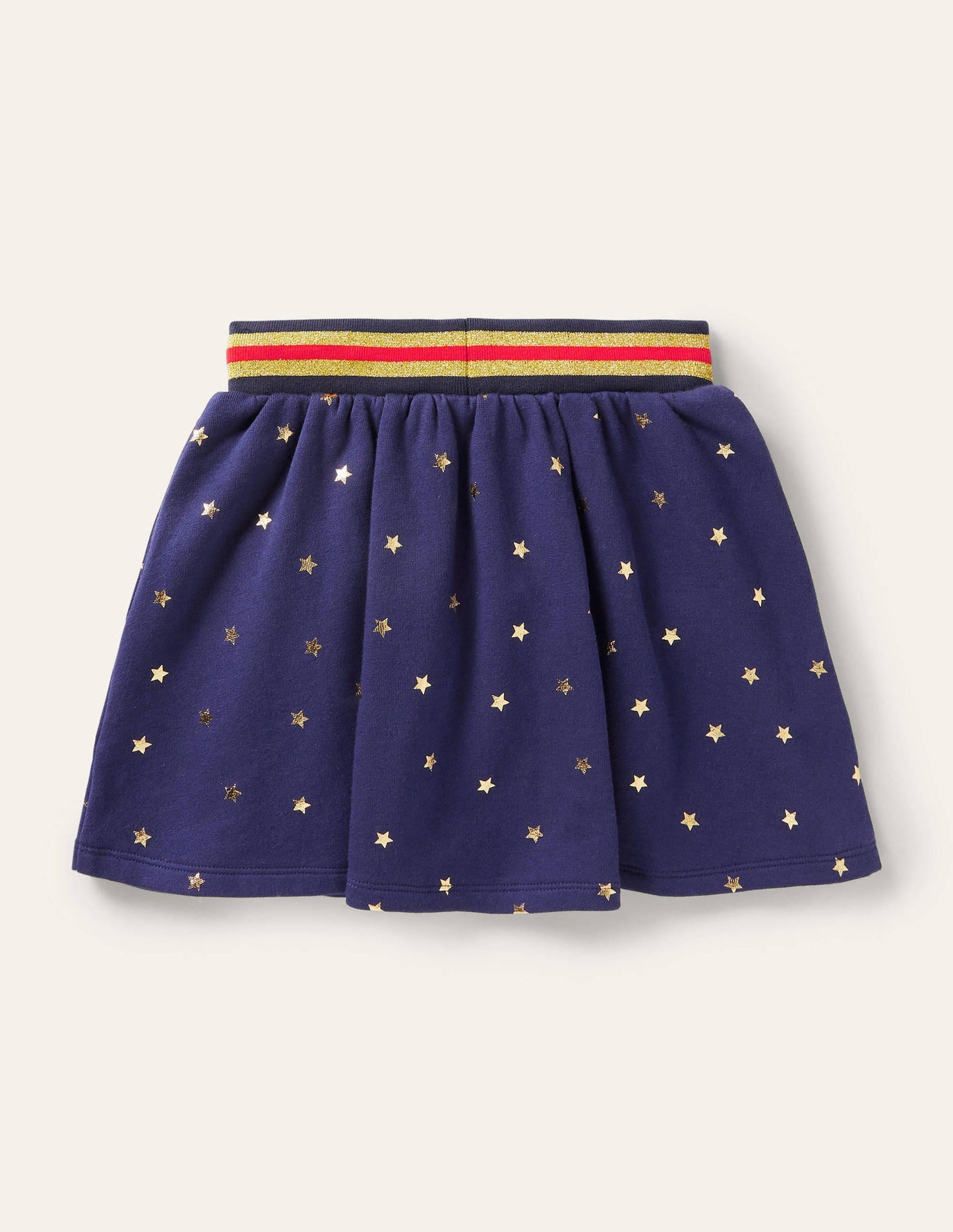 Cosy Twirly Sweatshirt Skirt-Starboard Blue Gold Star