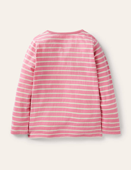 3D Appliqué Breton-Petal Pink/ Ivory Festive
