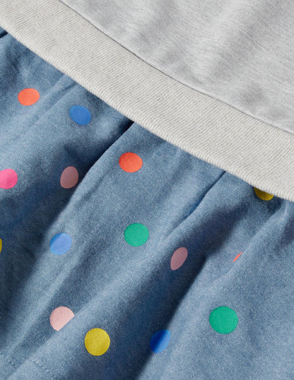 Cosy Hooded Sweat Dress-Grey Marl-3