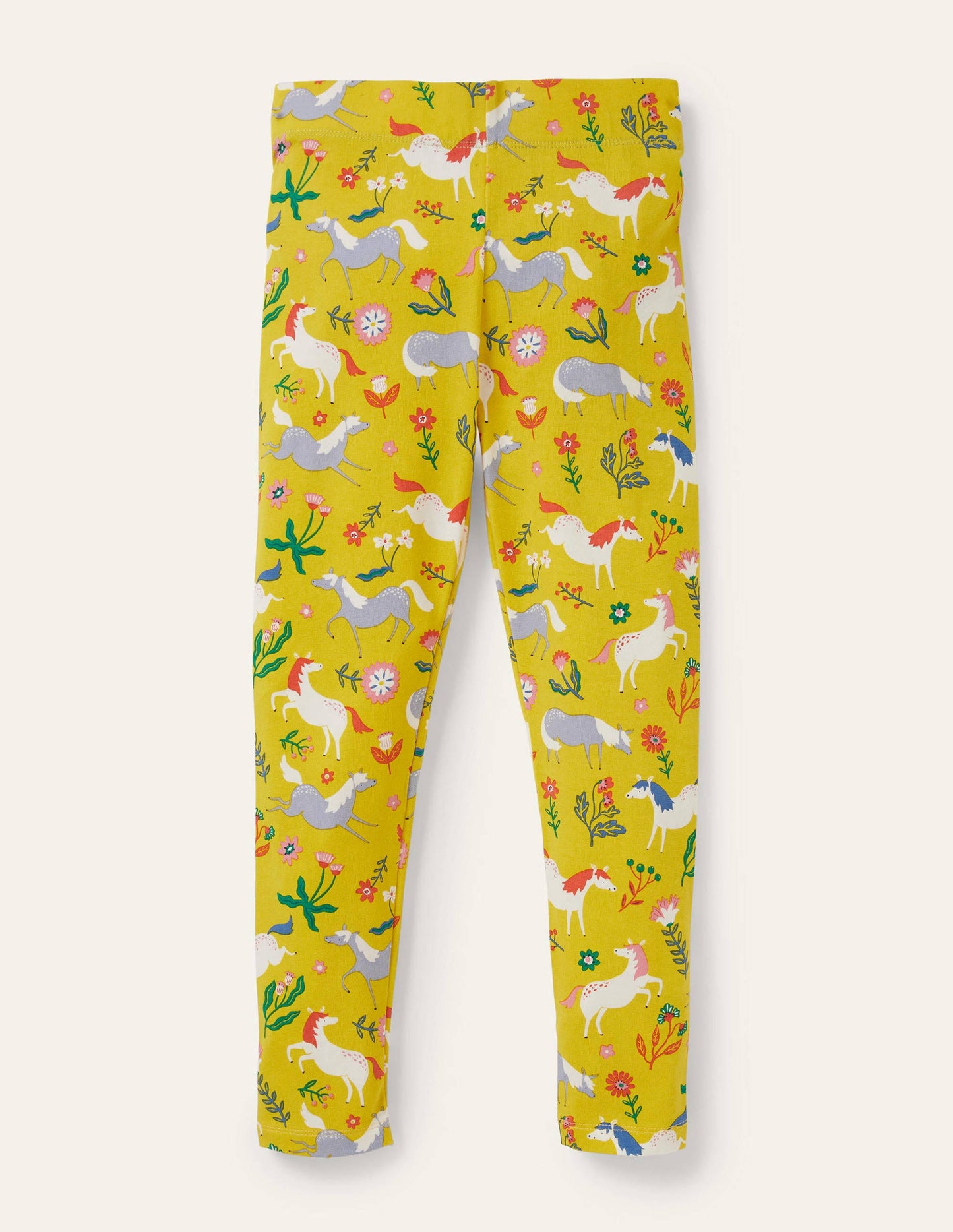 Fun Leggings-Sweetcorn Yellow Ponies