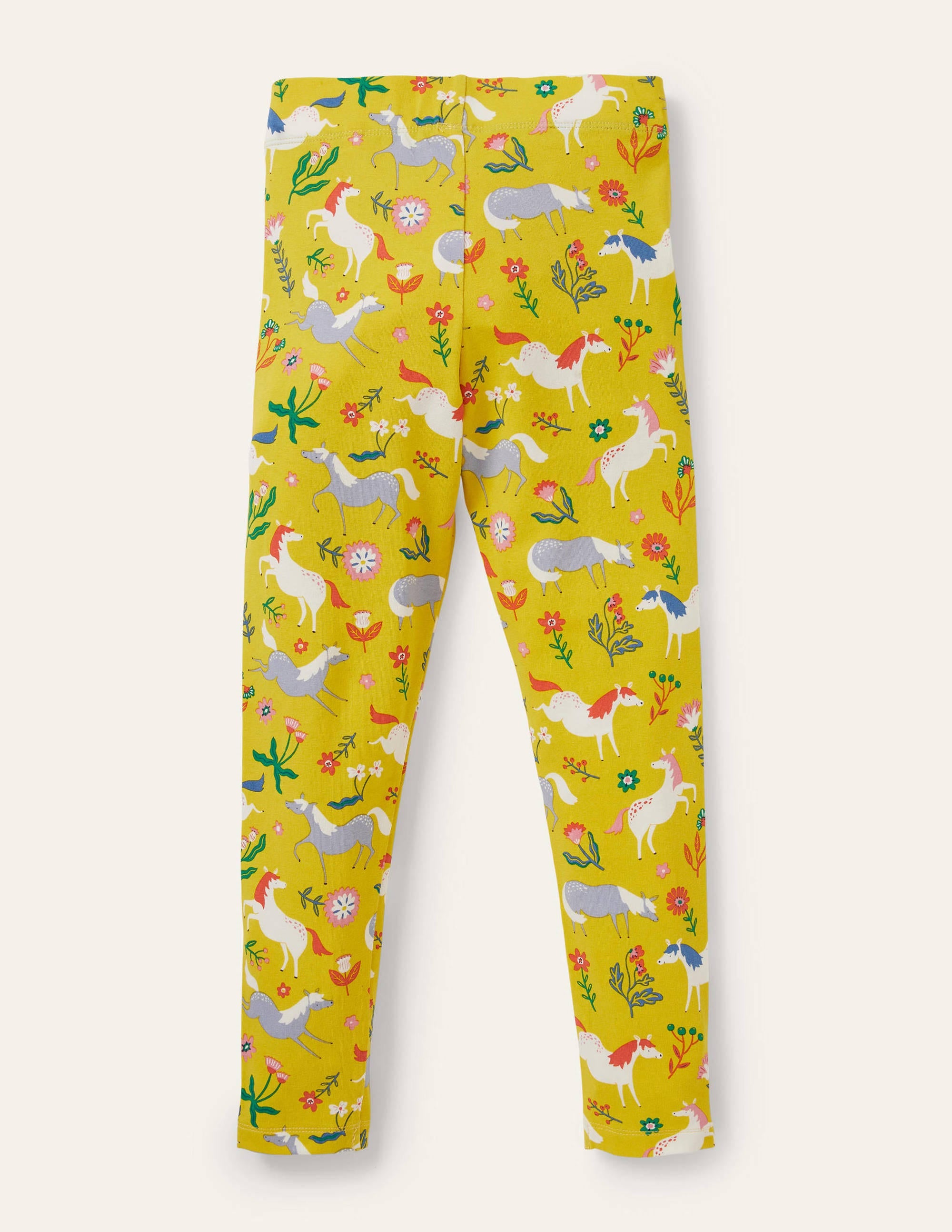 Fun Leggings-Sweetcorn Yellow Ponies - Image 2