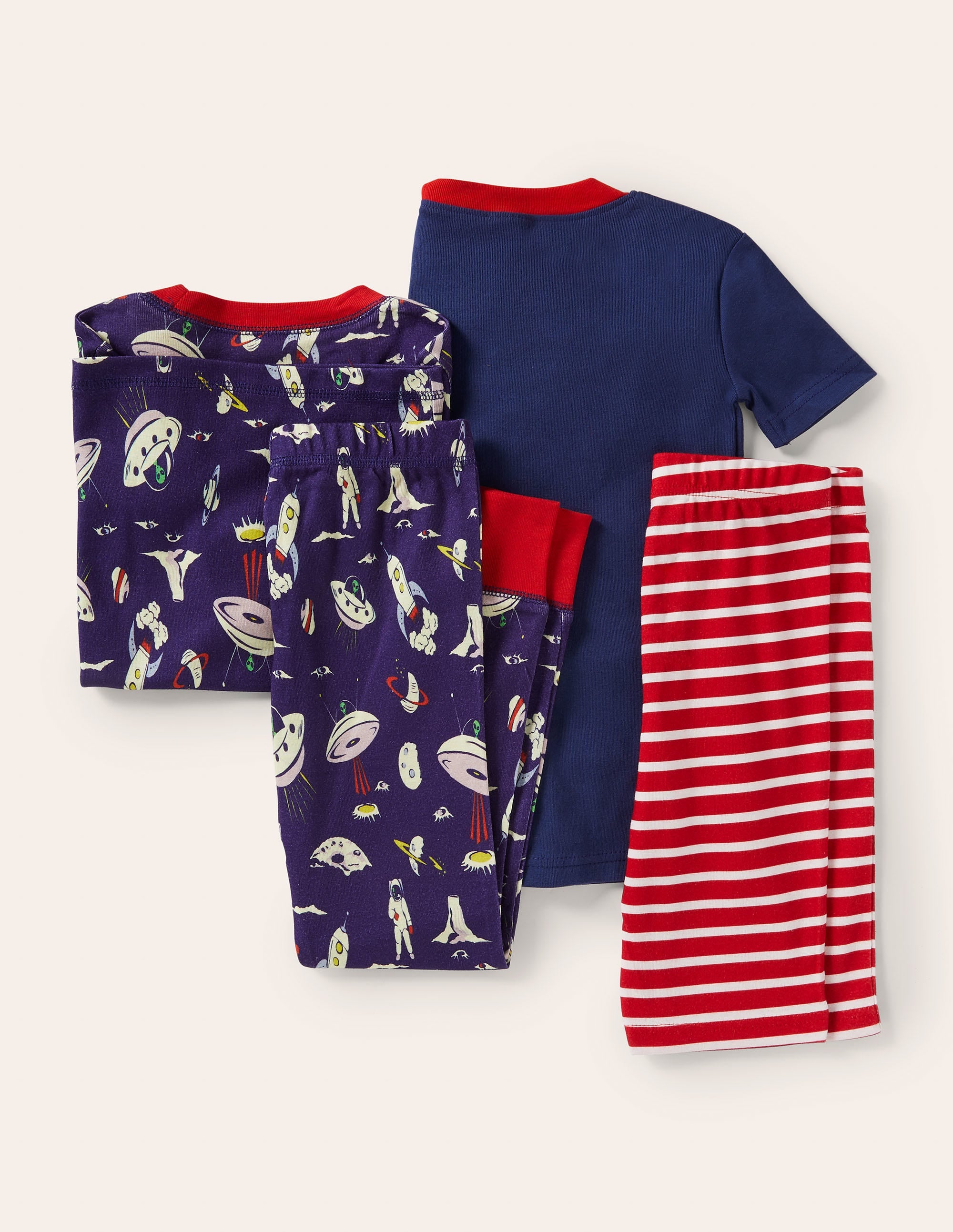 Space Twin Pack Pyjamas-Starboard Blue Space - Image 2