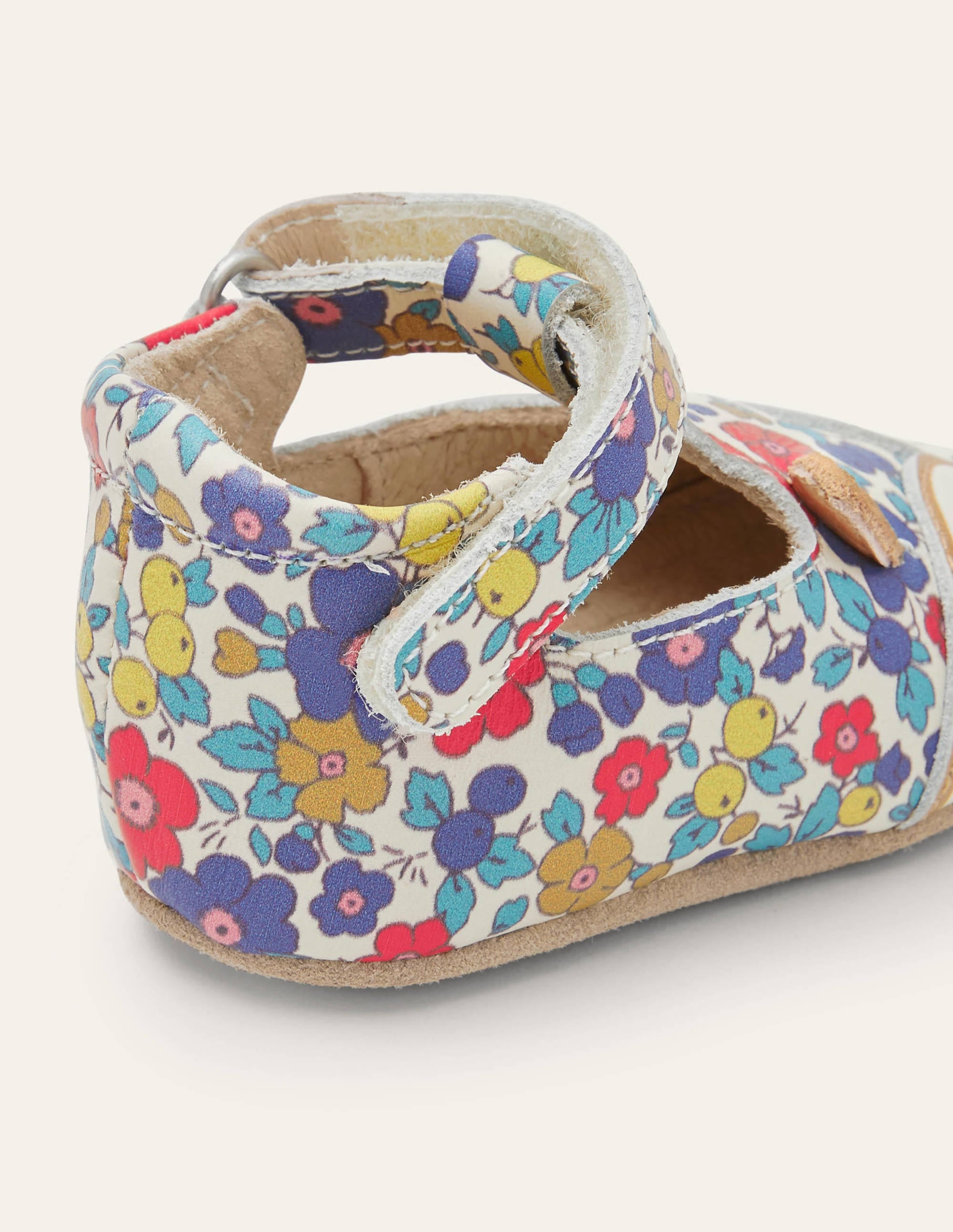 Novelty Leather Baby Shoes-Floral Fox - Image 2