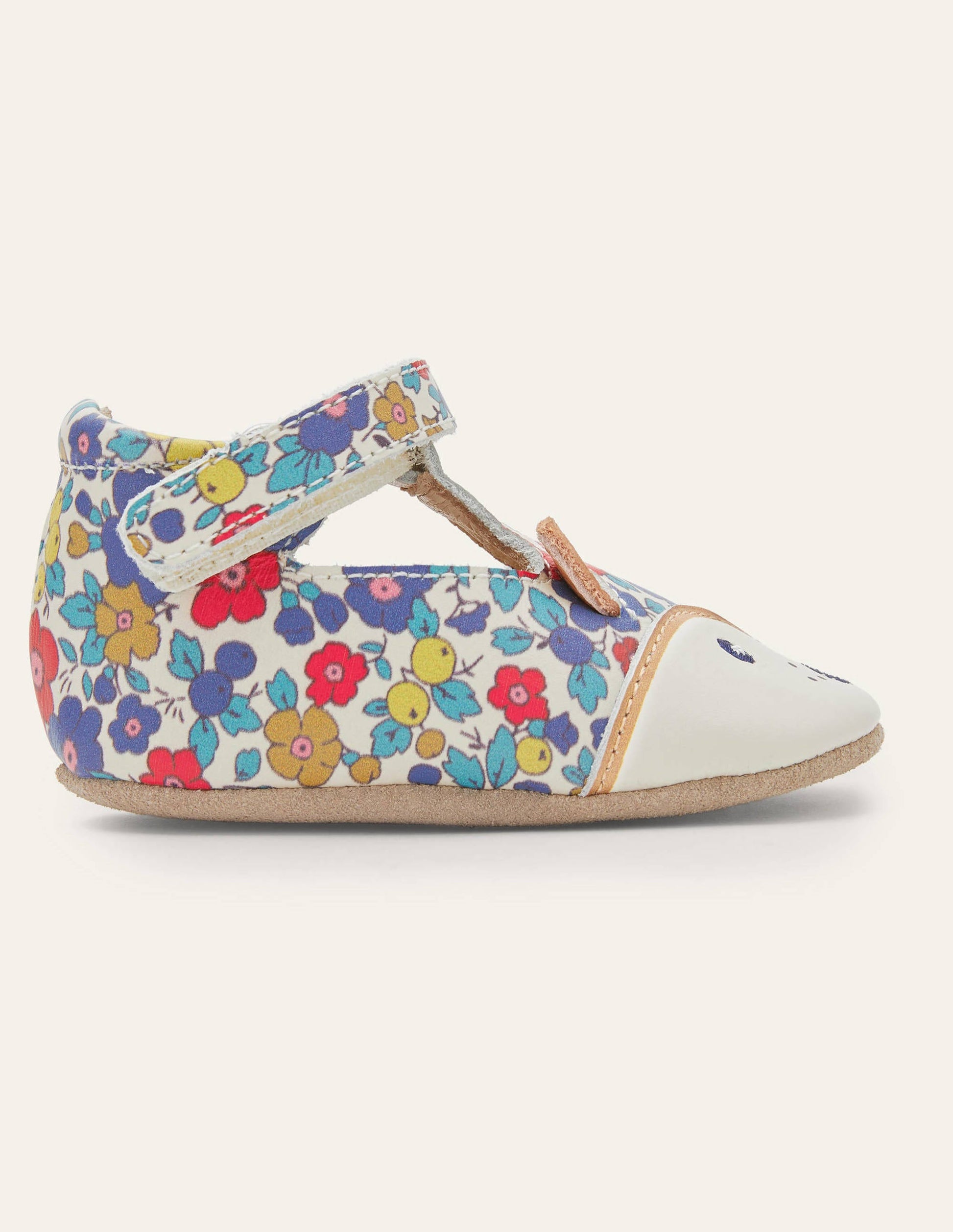 Novelty Leather Baby Shoes-Floral Fox-3