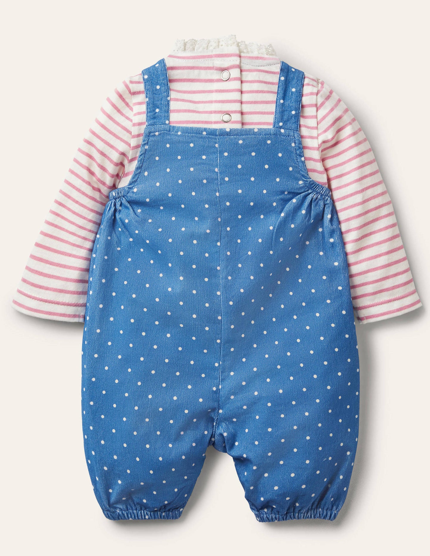 Cord Dungaree Set-Elizabethan Blue Bunnies