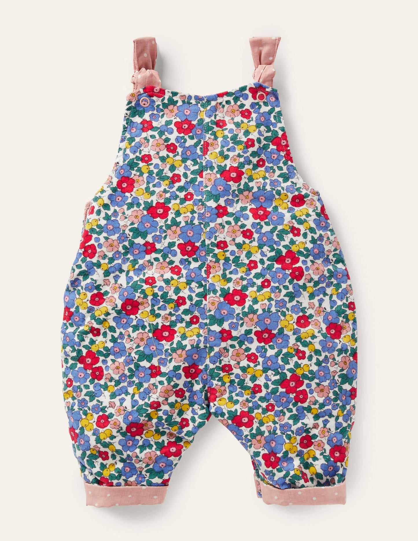 Cord Dungarees-Multi Sky Apple Blossom
