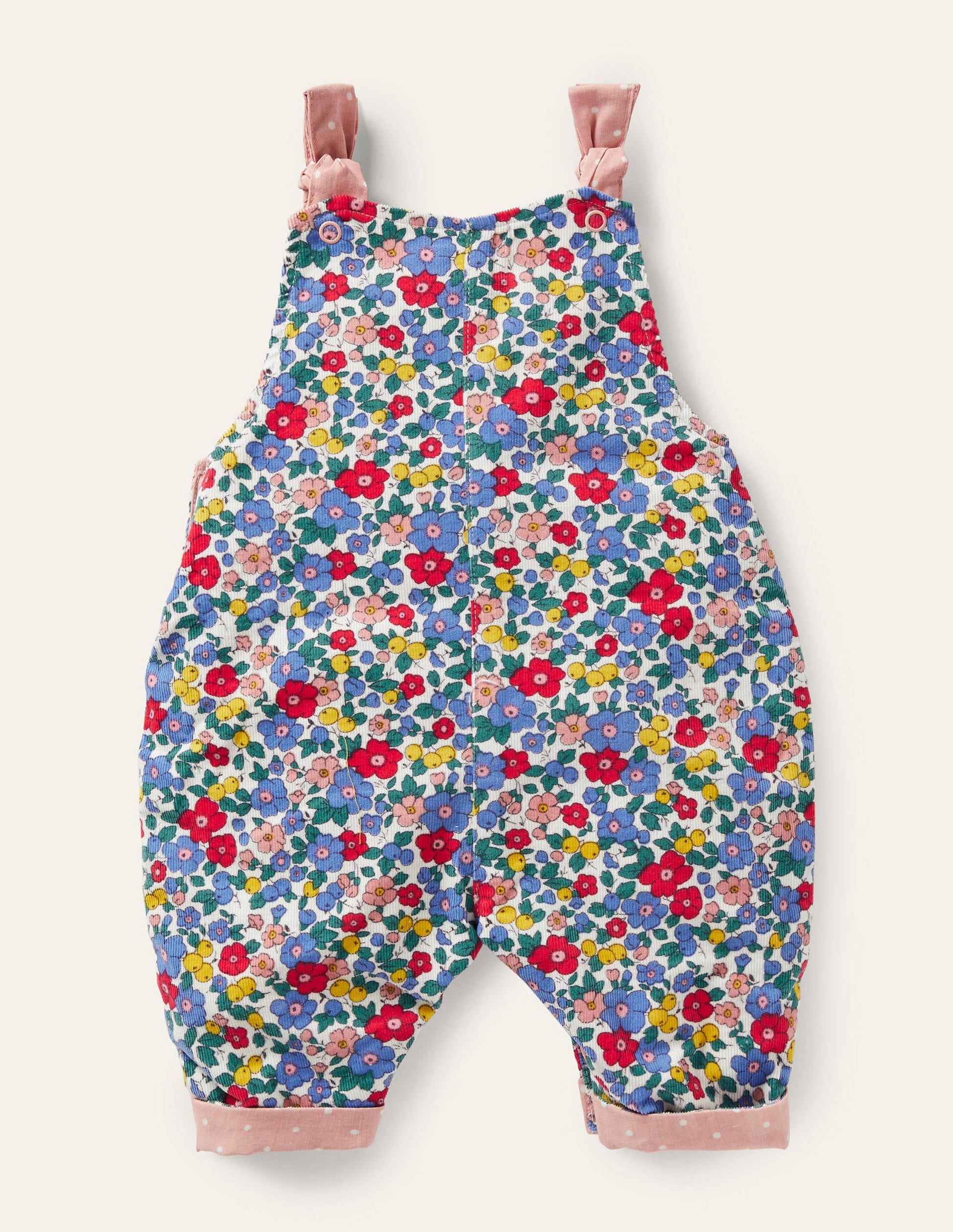 Cord Dungarees-Multi Sky Apple Blossom-2