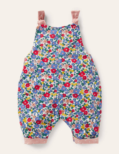 Cord Dungarees-Multi Sky Apple Blossom-2
