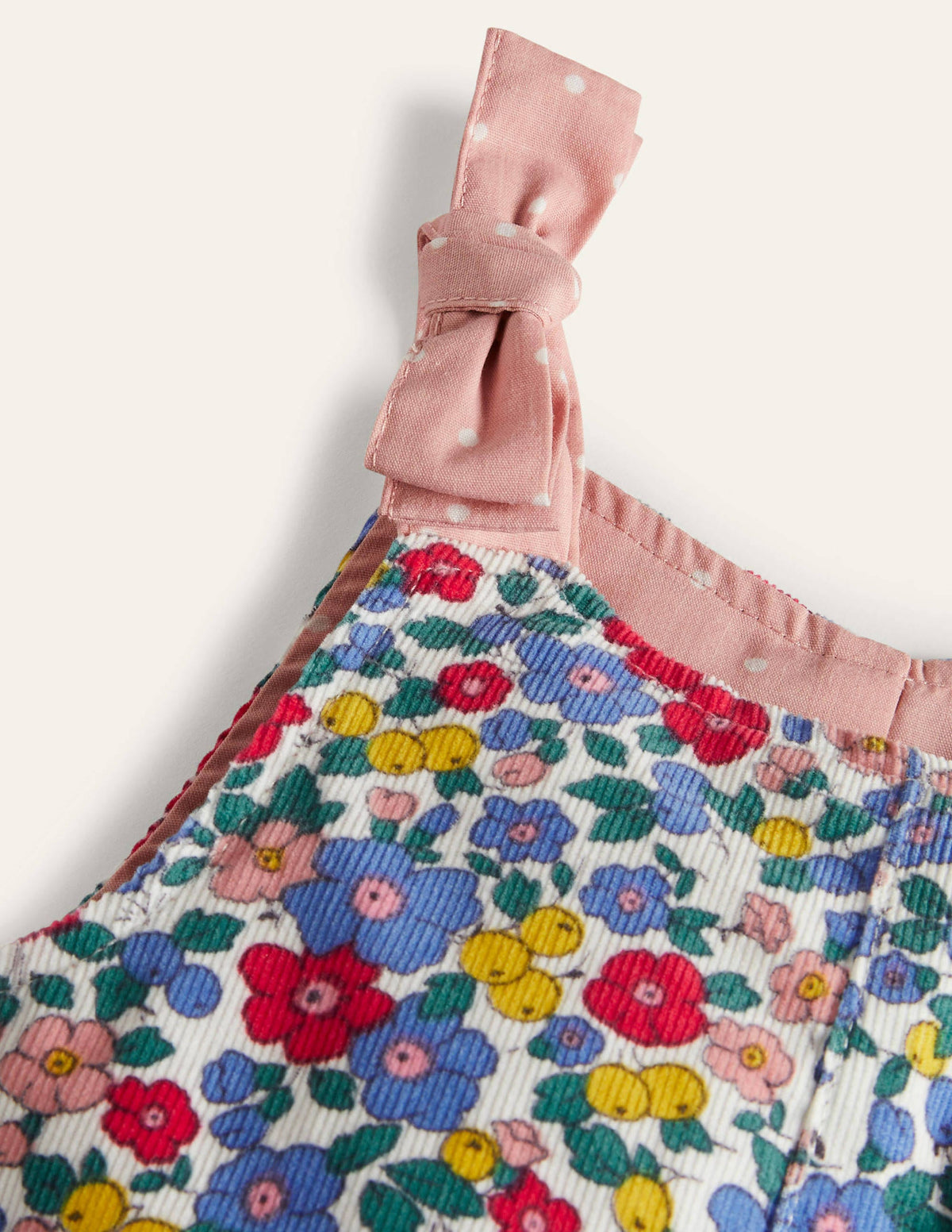 Cord Dungarees-Multi Sky Apple Blossom - Image 3